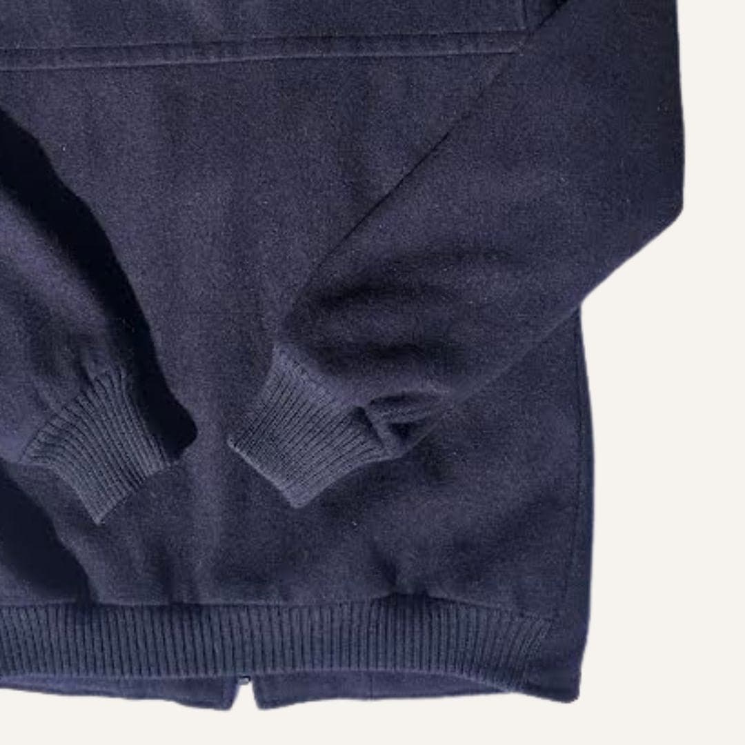 Blouson zippé bleu marine - Homme - seconde main - Image 3