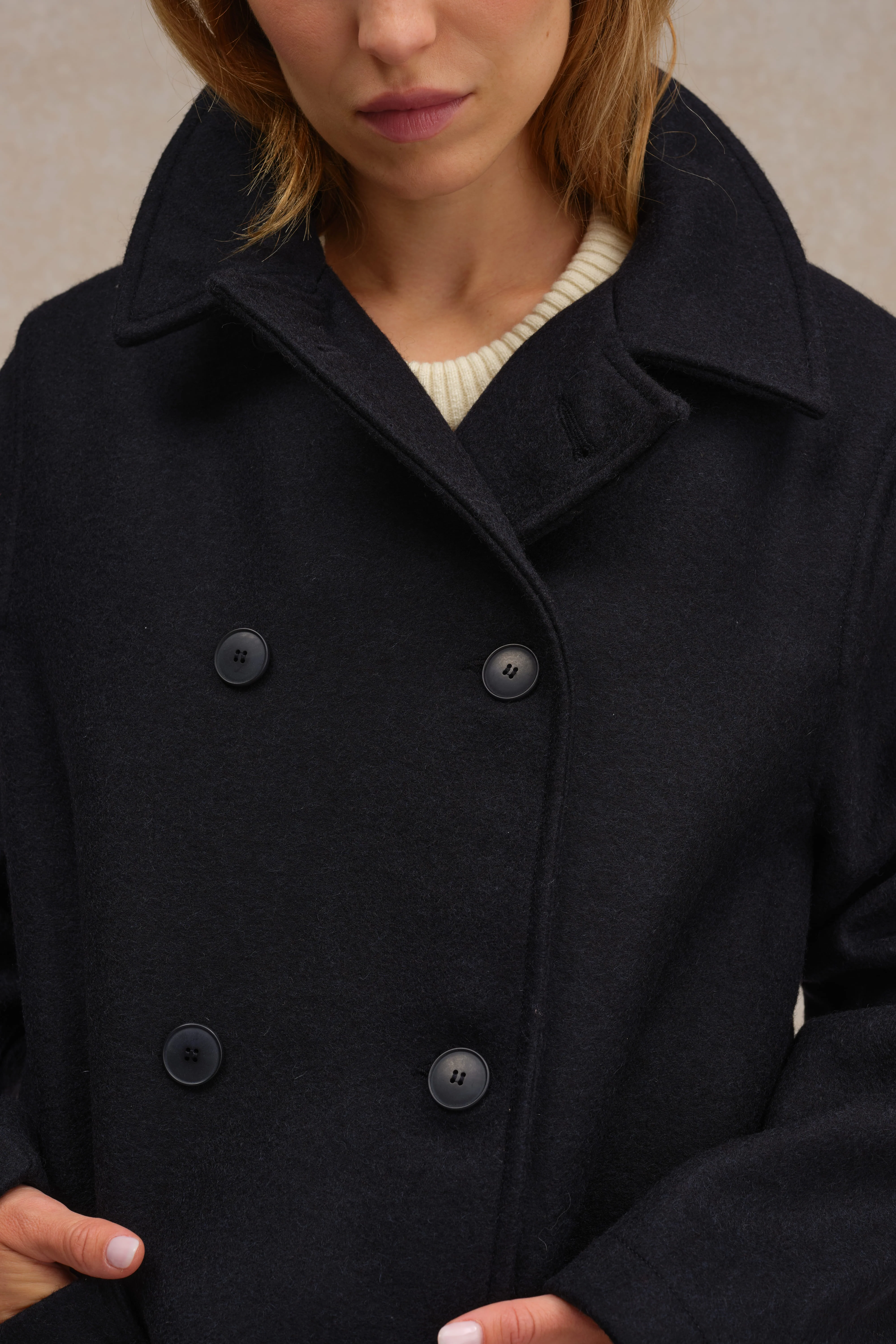 Caban bleu marine pour homme - Image 9