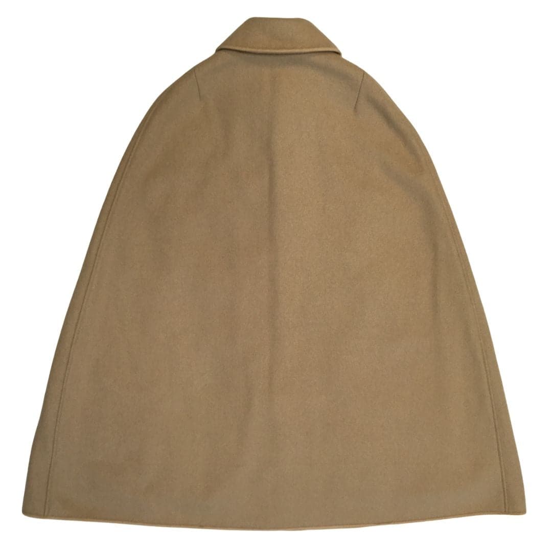 Cape évasée en laine beige pour femme - Seconde main - Image 3