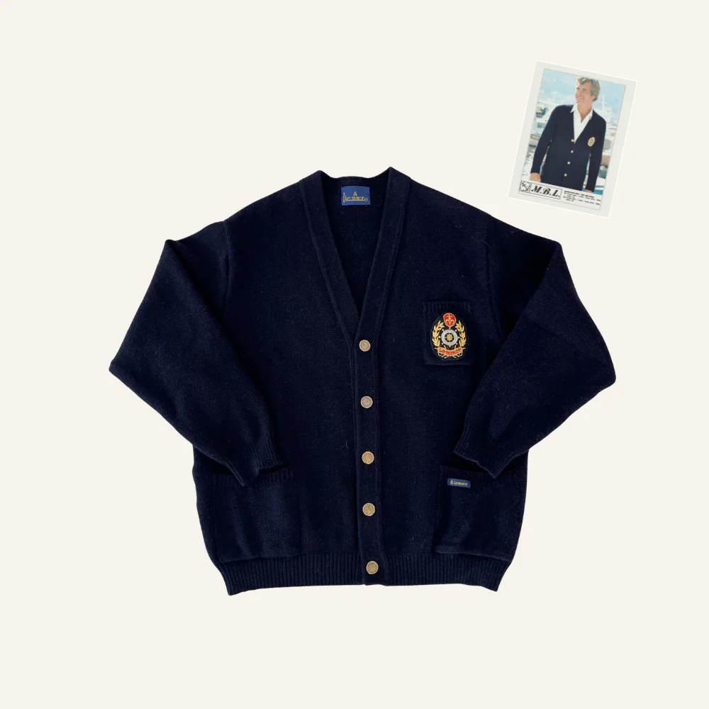 Cardigan bleu marine - Seconde main