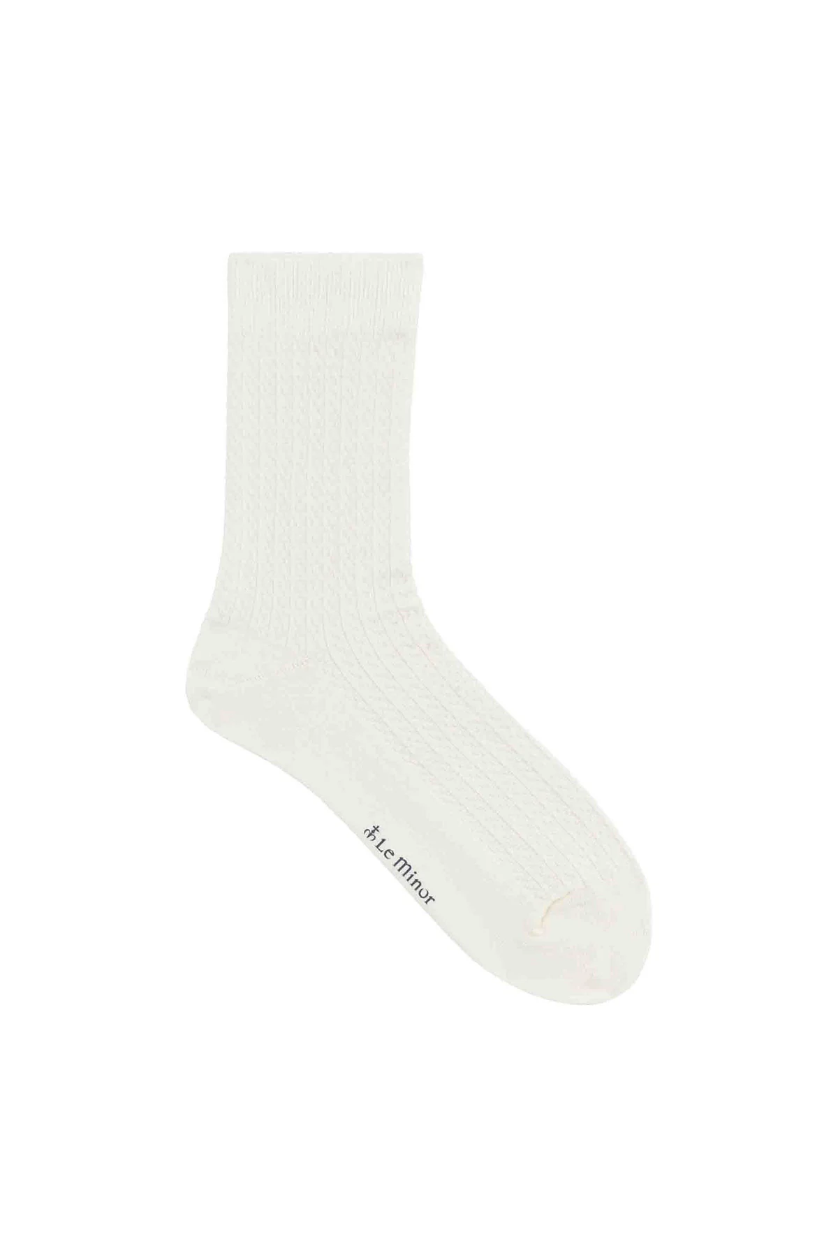 Chaussettes écru en point fantaisie - Image 2