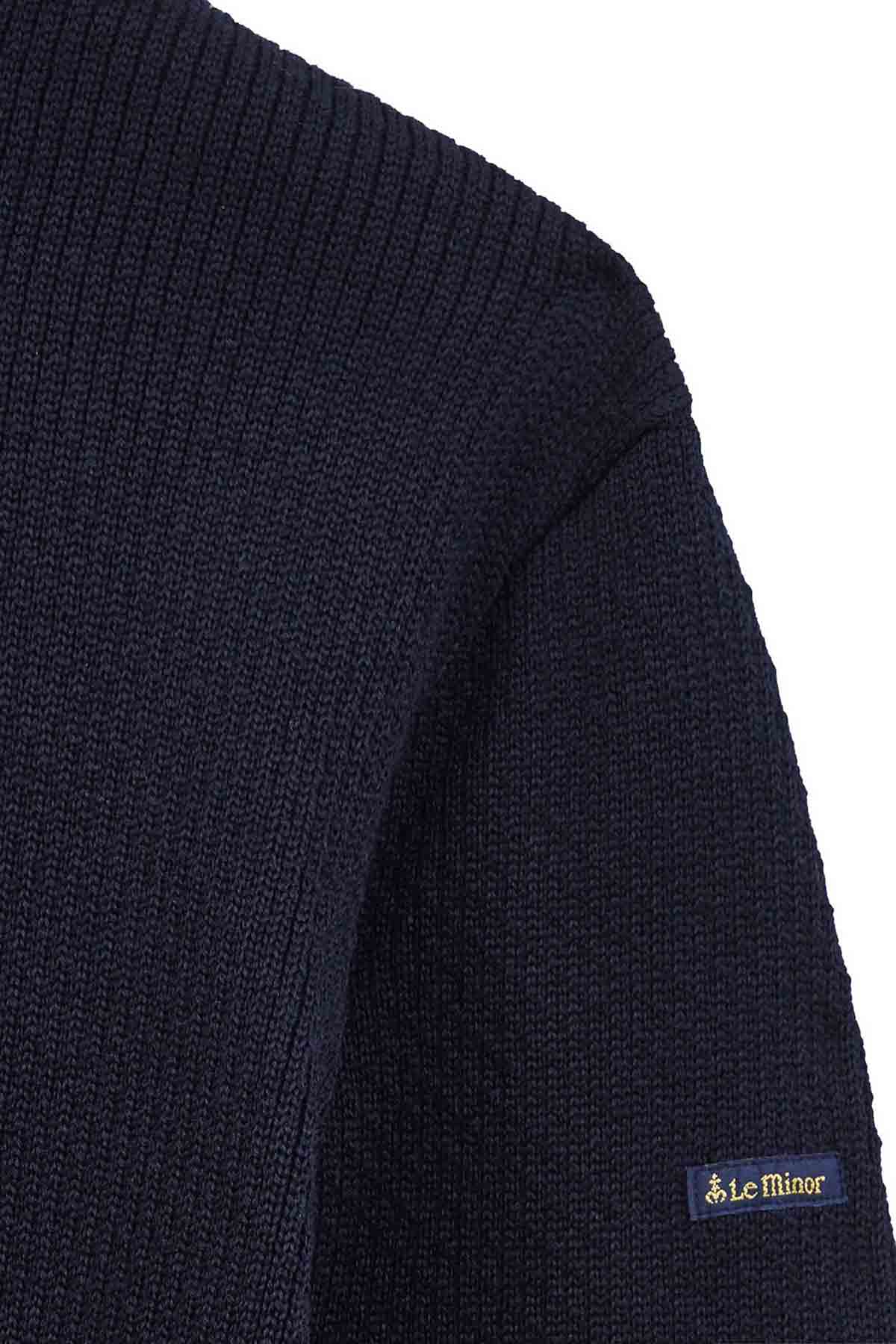 Pull col roulé Norvégien bleu marine pour femme - Image 6