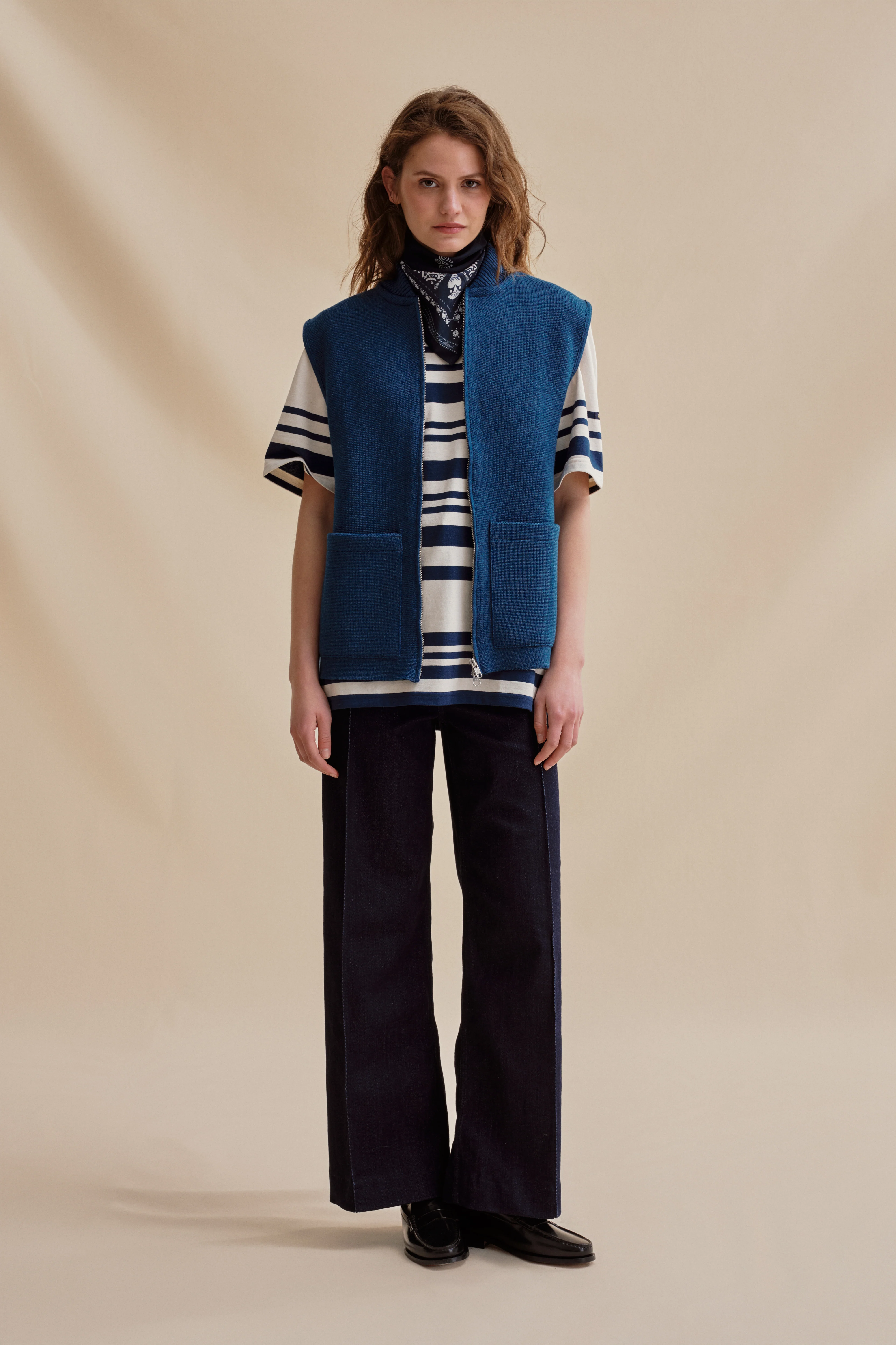 Gilet zippé denim Milano pour femme - Image 7