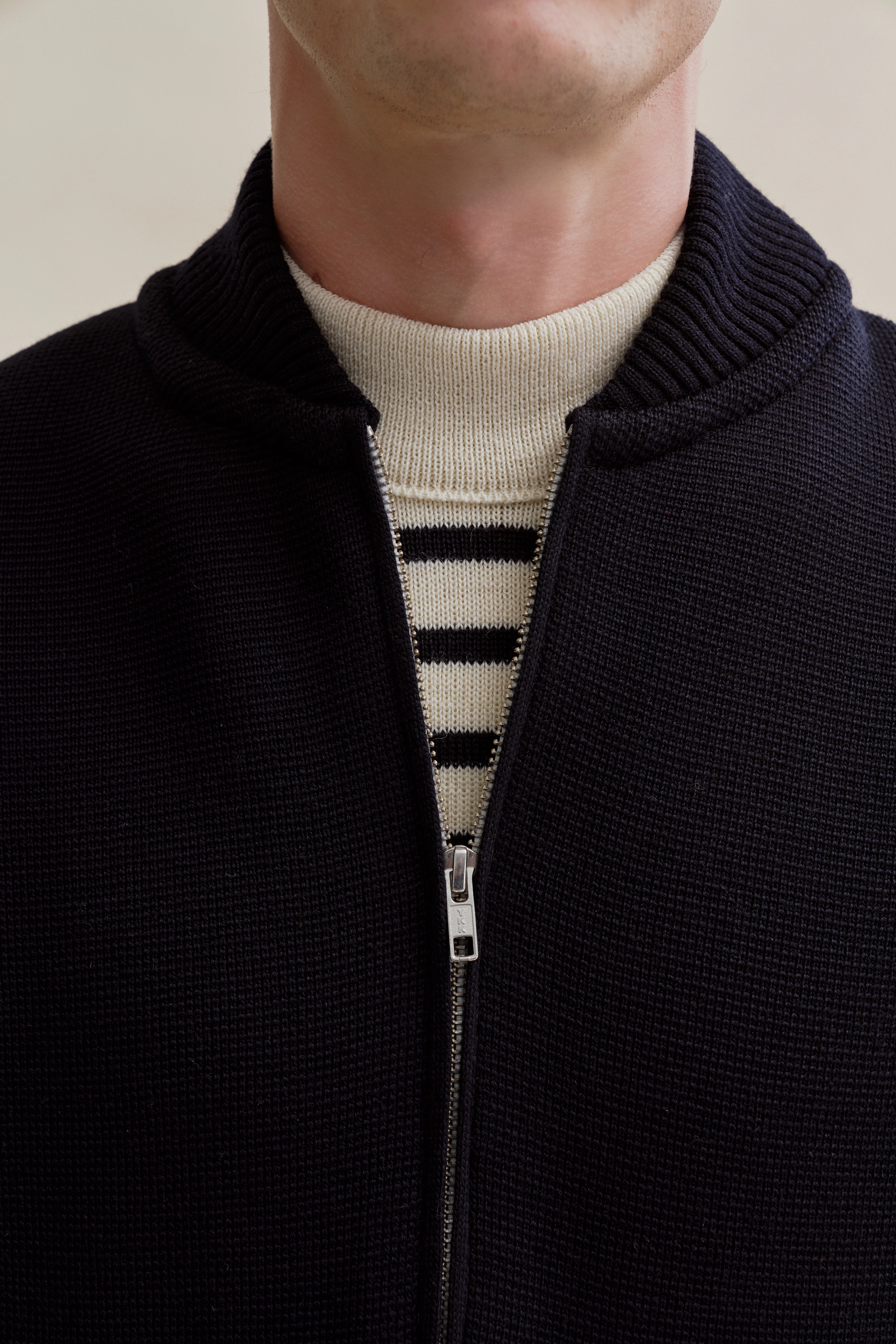Gilet zippé marine Milano pour homme - Image 6