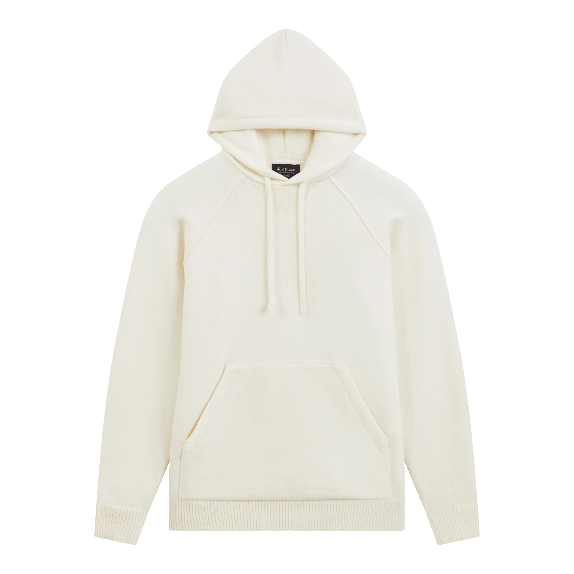 Hoodie écru en laine mérinos pour femme - Image 5