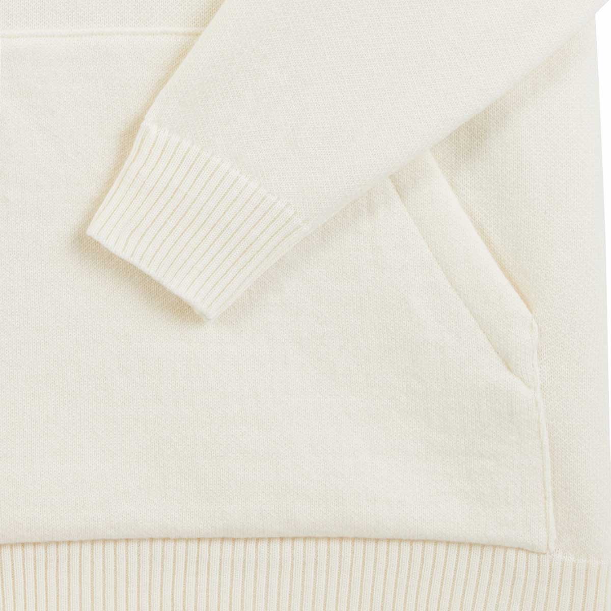 Hoodie écru en laine mérinos pour femme - Image 6