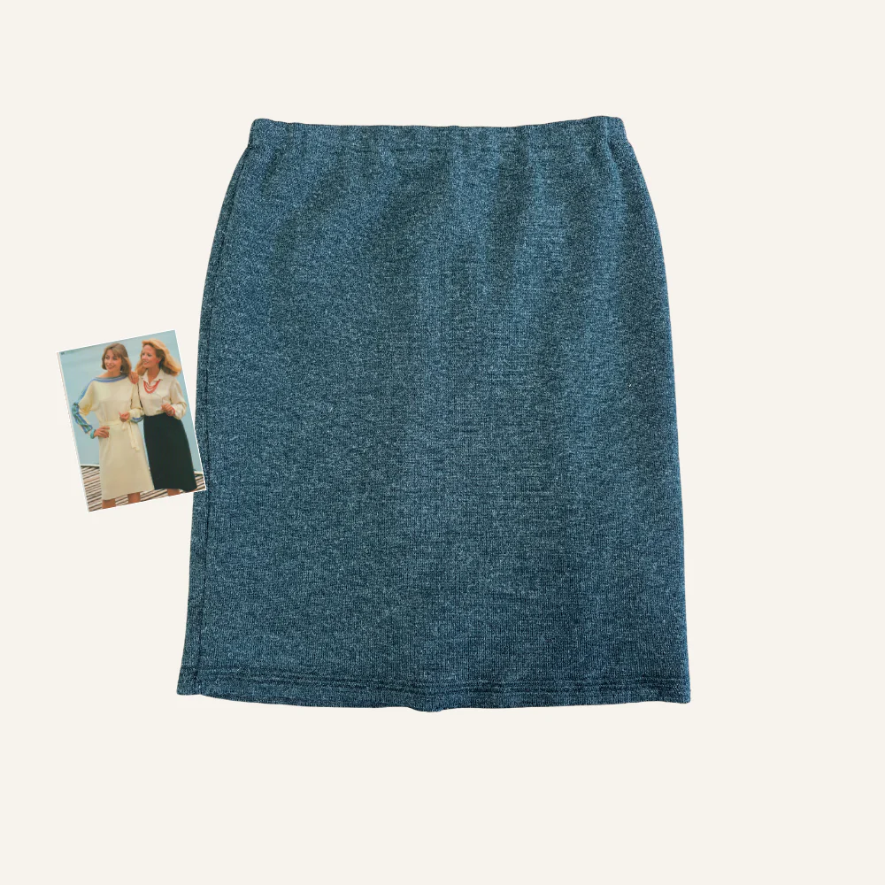 Jupe en laine verte pour femme - Seconde main