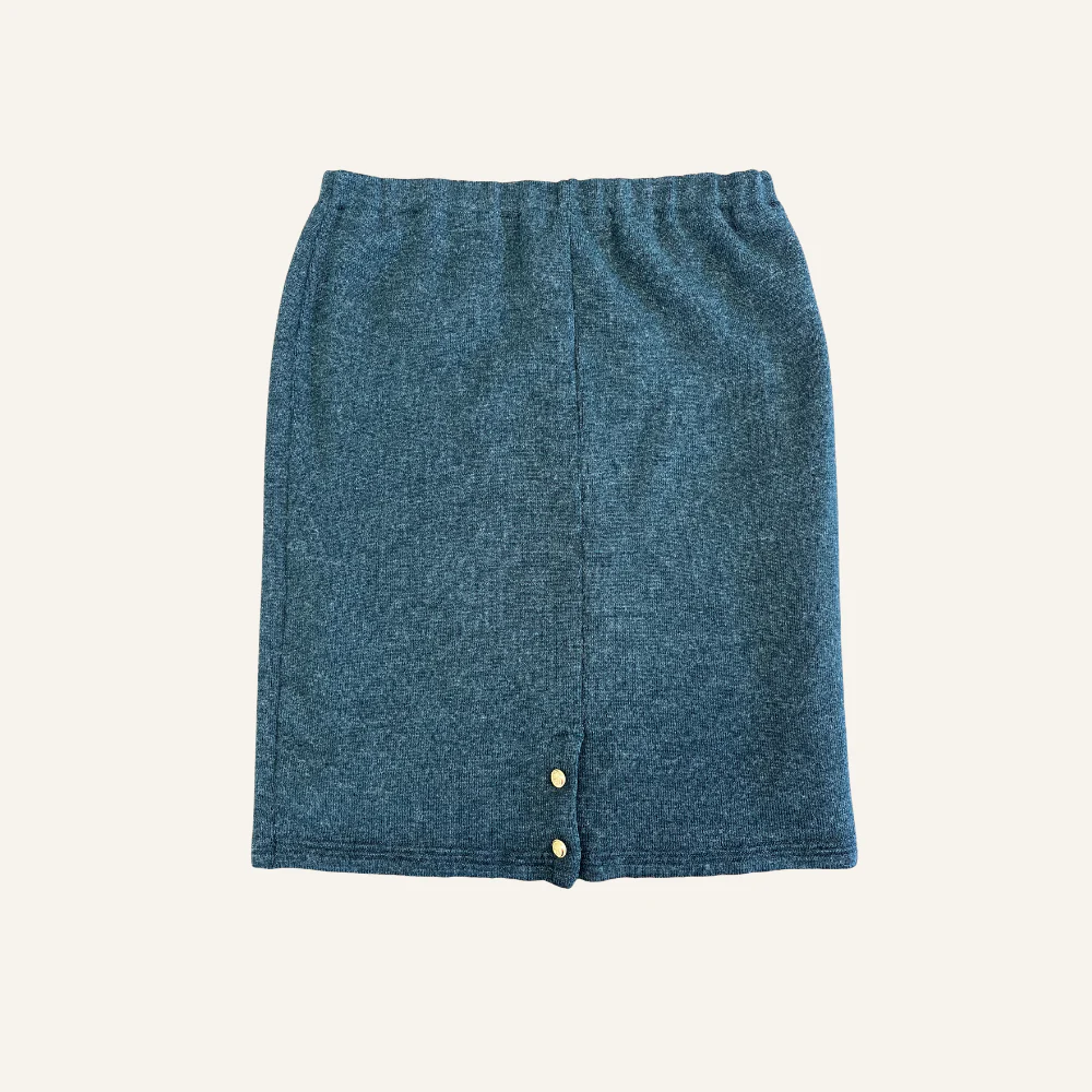 Jupe en laine verte pour femme - Seconde main - Image 2
