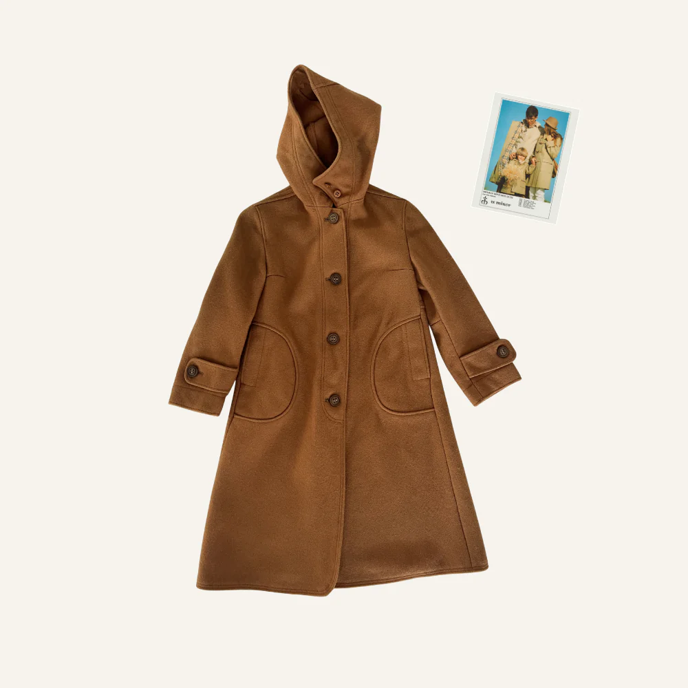 Manteau camel en laine pour enfant - Seconde main