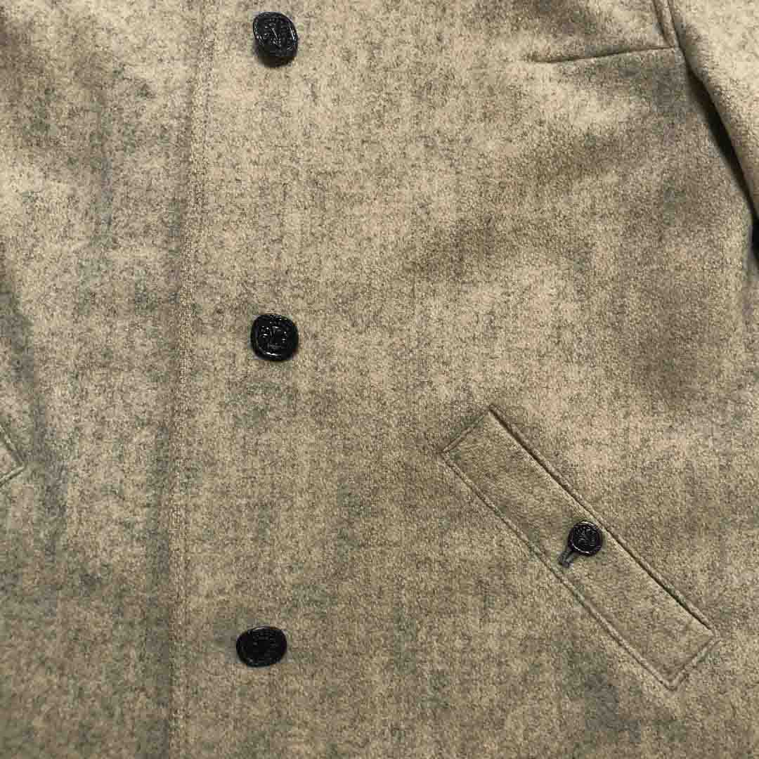 Manteau écru chiné - femme - seconde main - Image 3