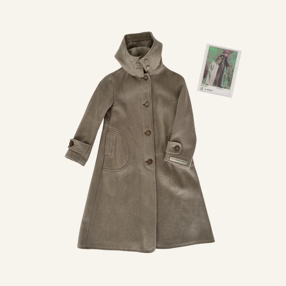 Manteau gris à capuche pour enfant - Seconde main
