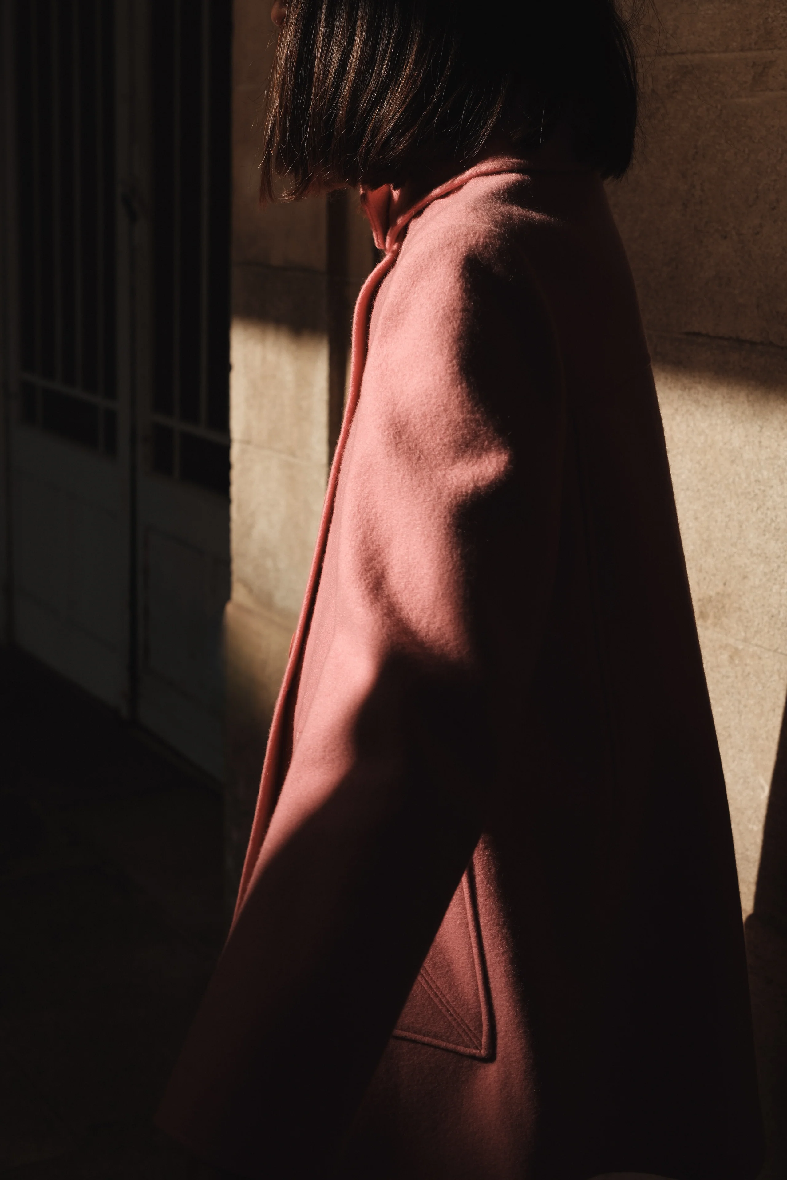 Manteau rose 1976 en laine et cachemire pour femme - Image 18