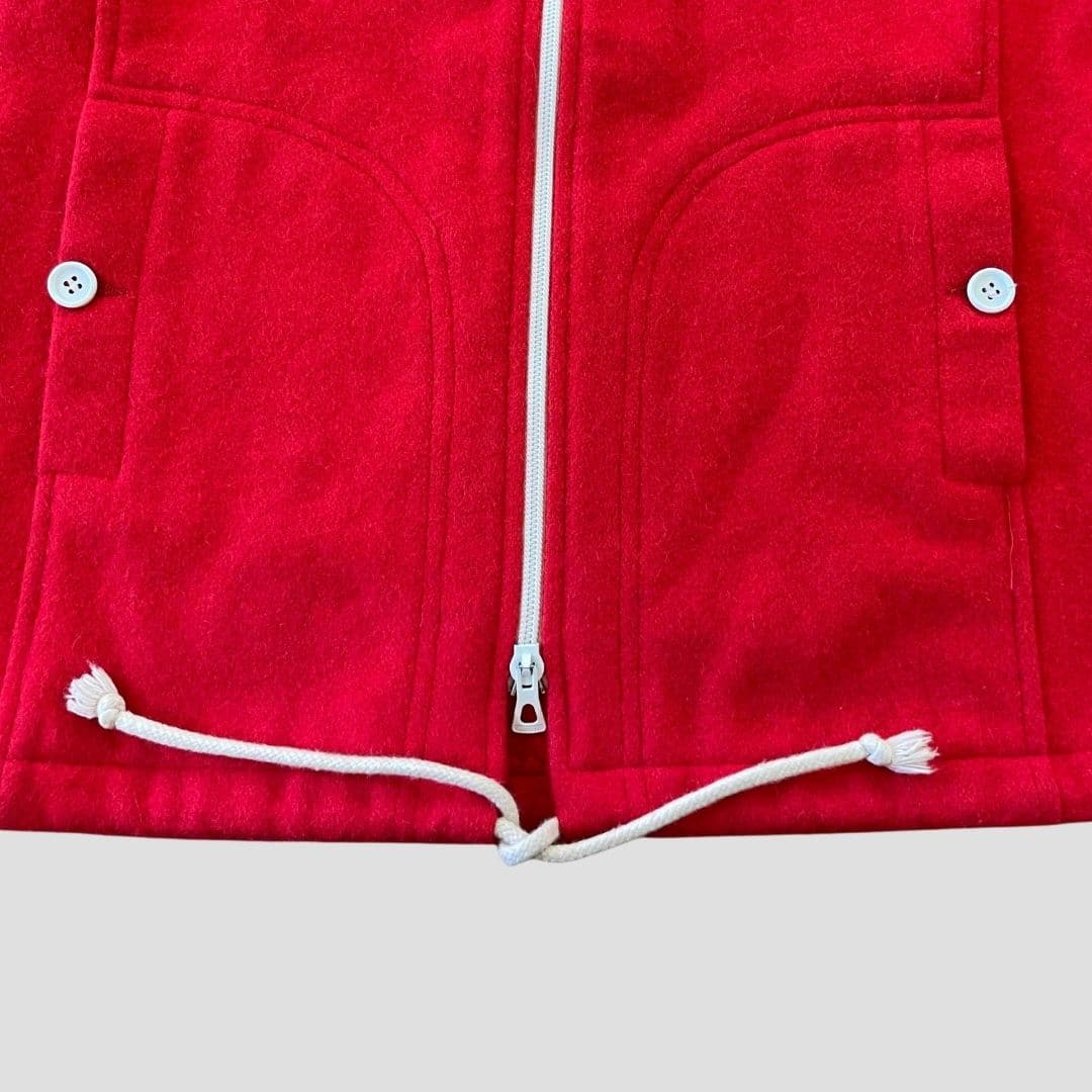 Manteau rouge à capuche - Seconde main - Image 3