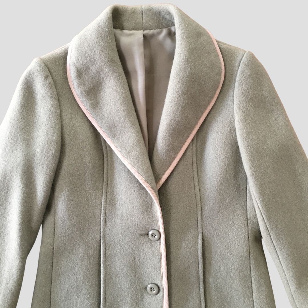 manteau vert olive clair - Seconde main - Image 2