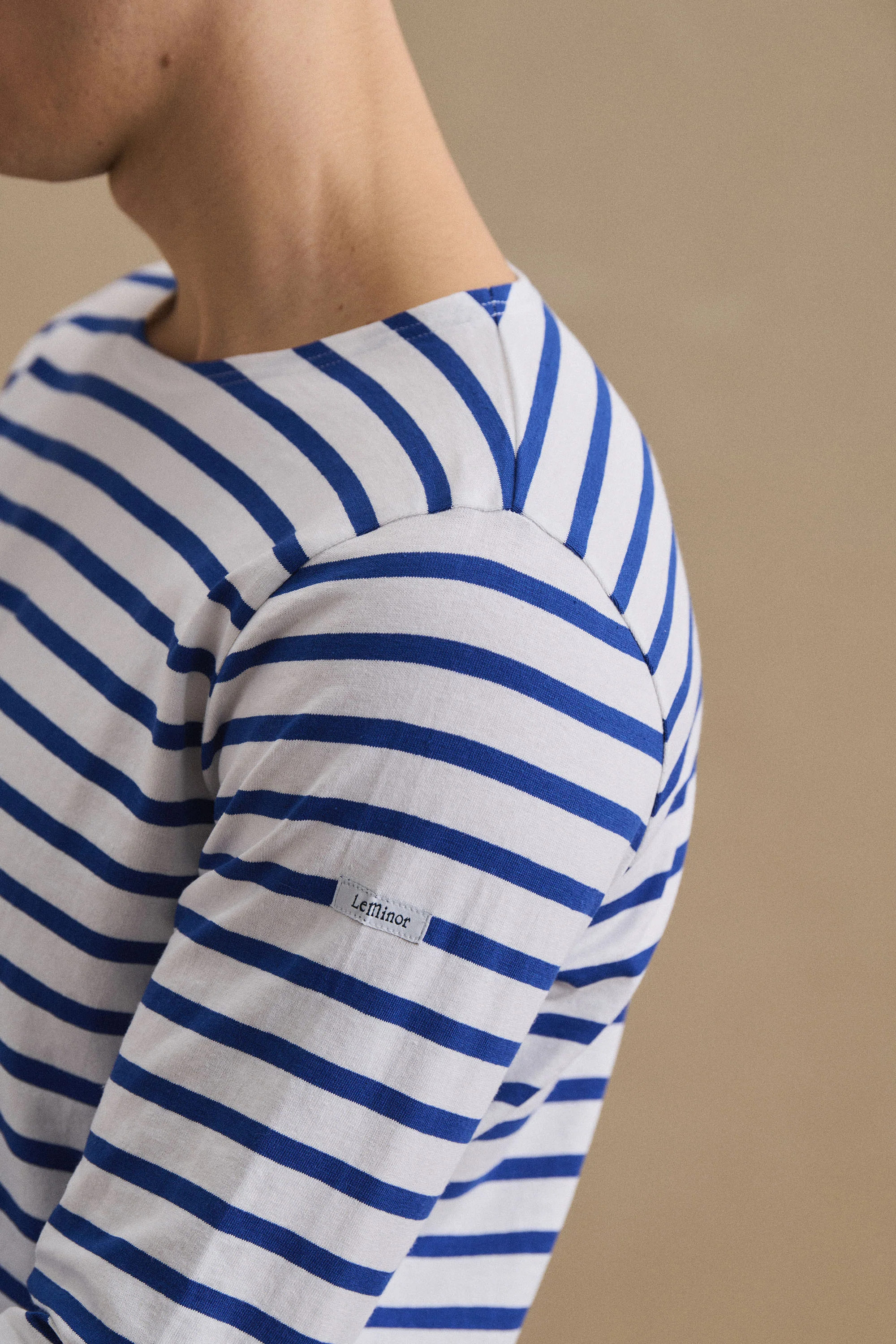 Marinière blanche et bleu roi - Image 3