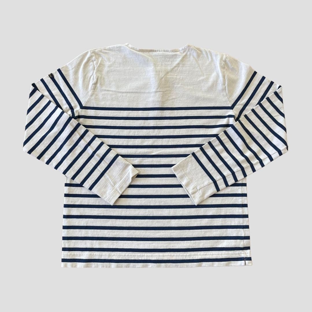 Marinière col boutonné marine homme - Seconde main - Image 4