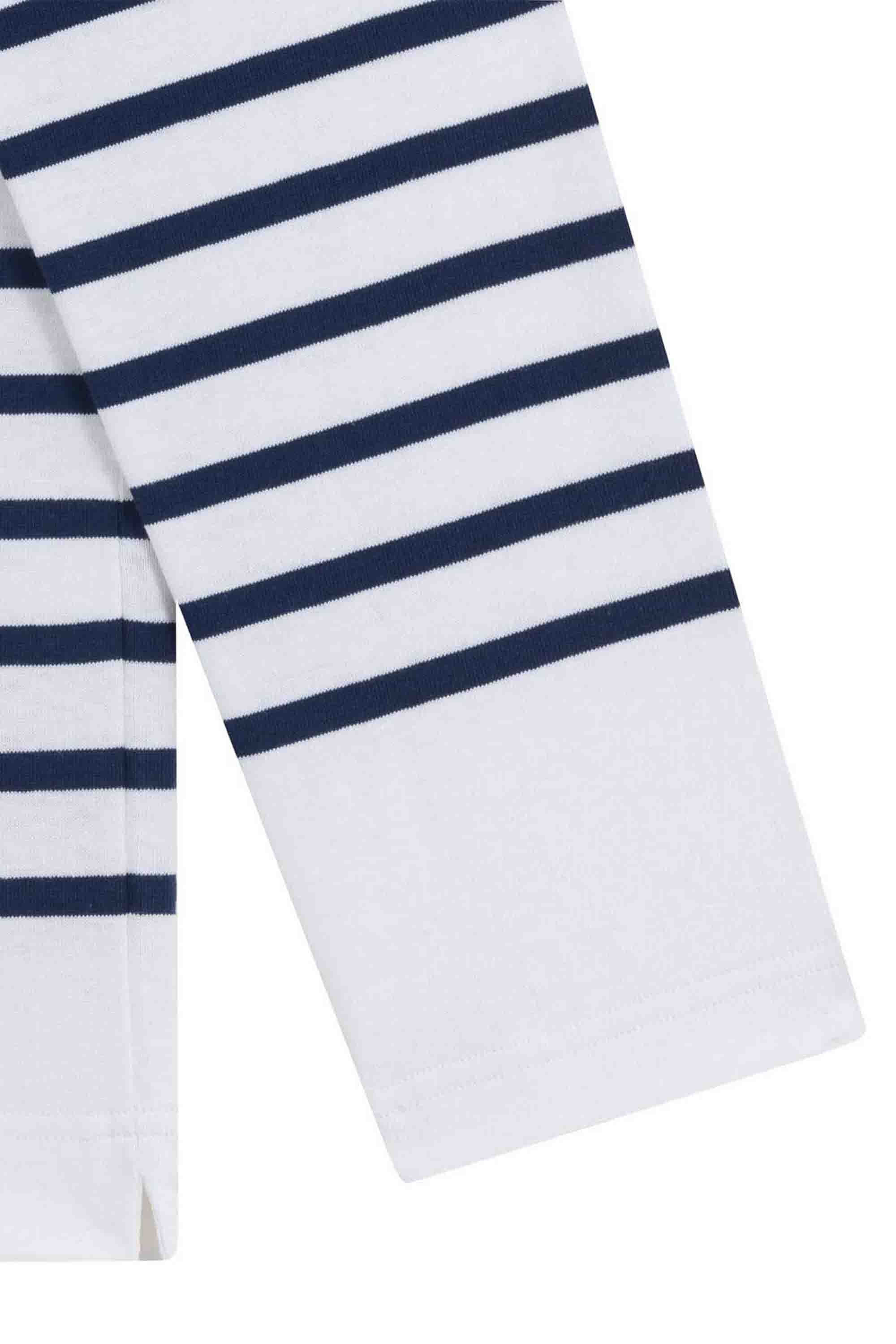 Marinière Marine Nationale blanche et marine pour homme - Image 5
