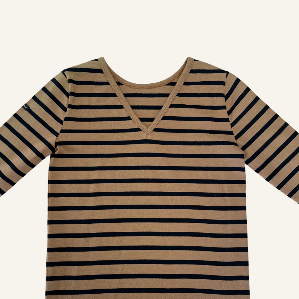 Marinière marron et noir pour femme - Seconde main - Image 3
