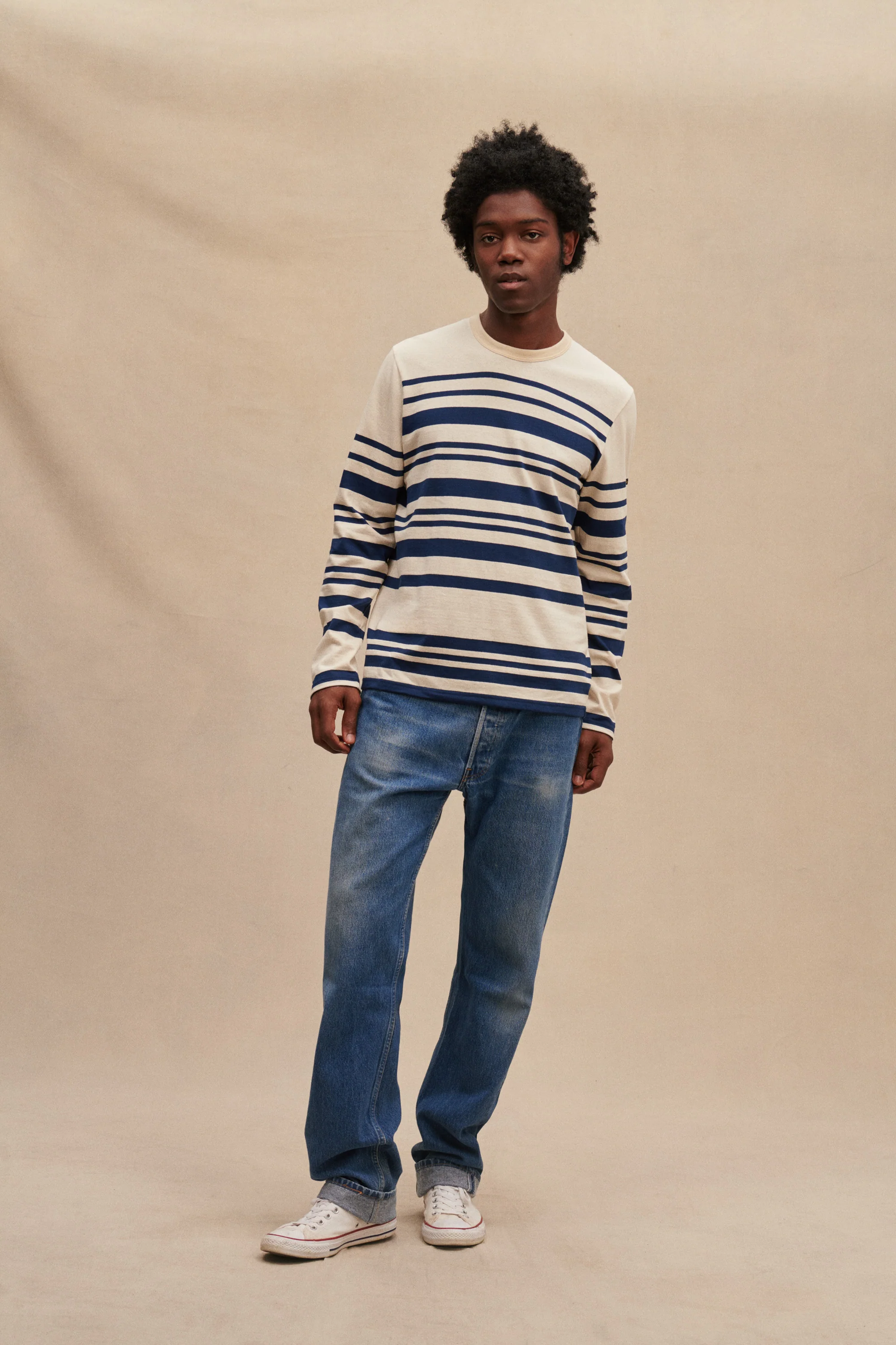 Marinière Pablo marine pour homme - Image 3