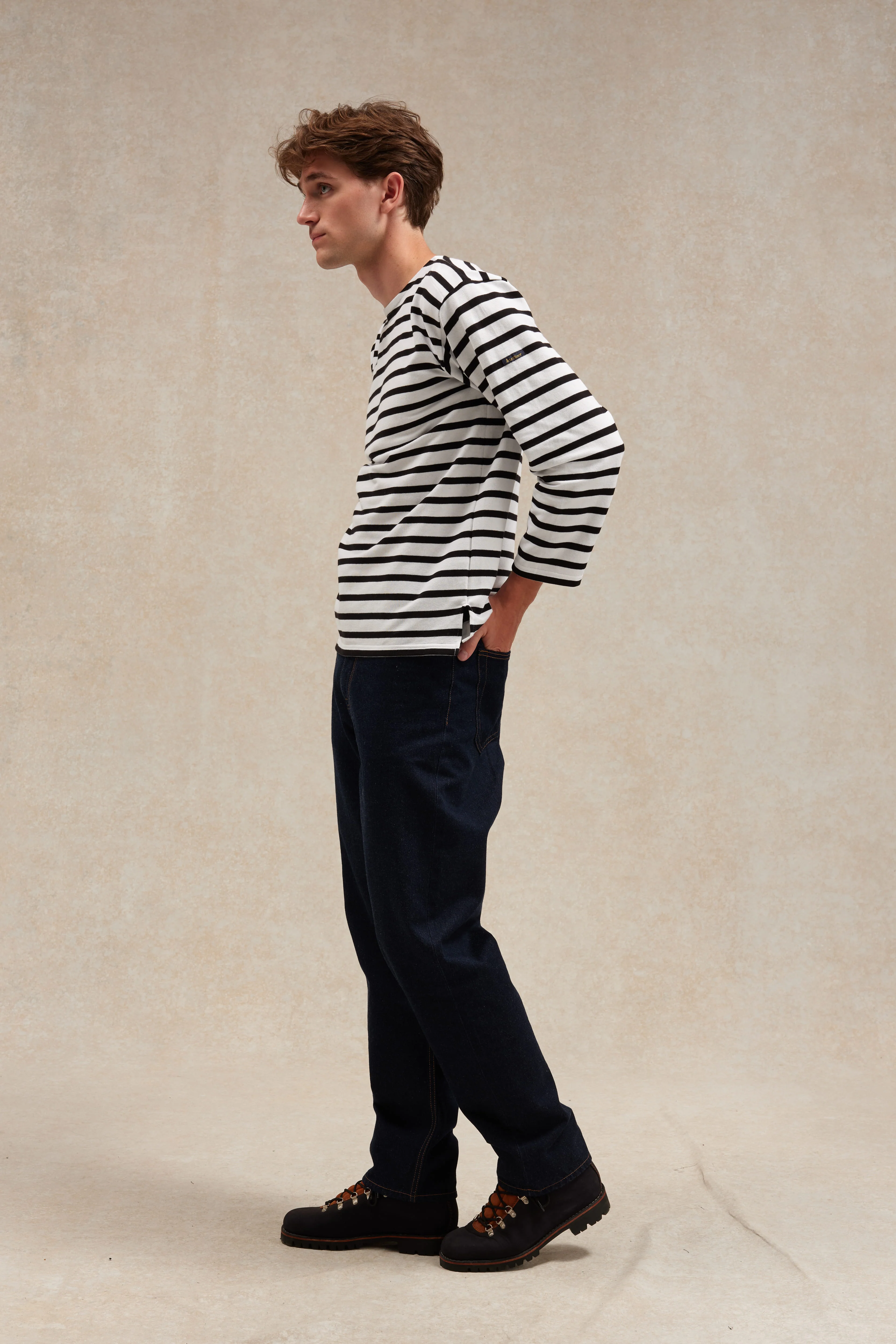 Marinière Rachel blanc et noir pour homme - Image 3