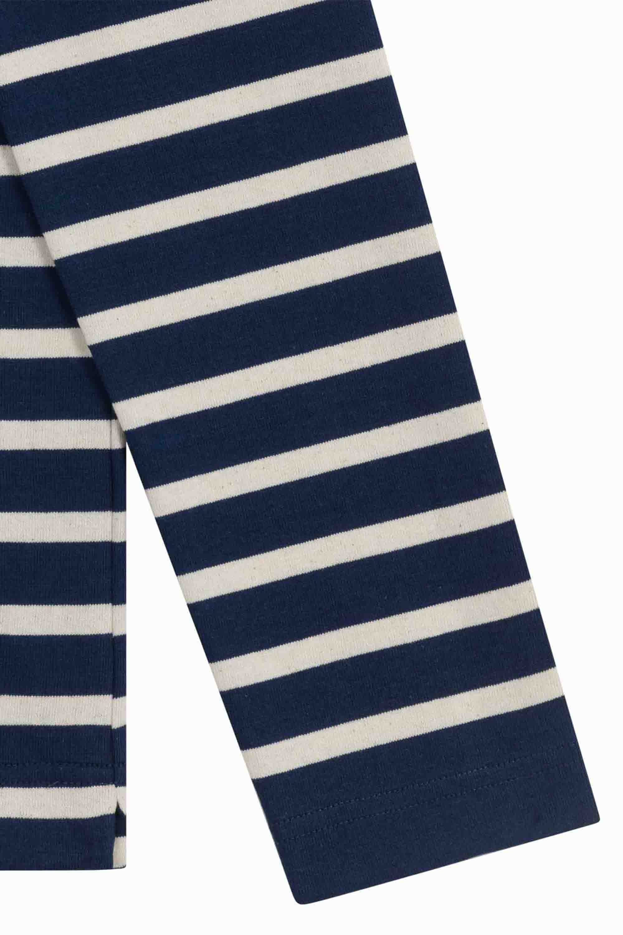 Marinière originale bleu marine avec rayure rouge pour femme - Image 5
