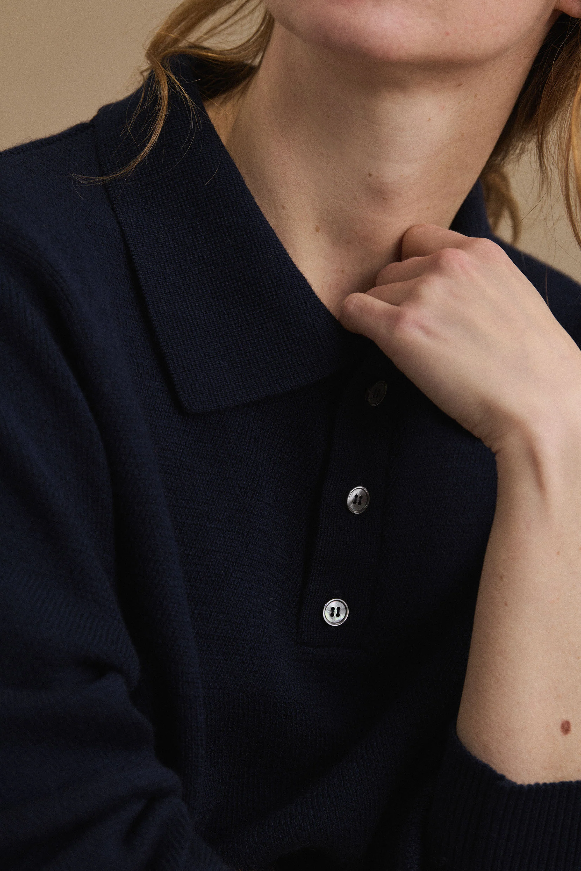 Polo Ange marine pour femme - Image 2