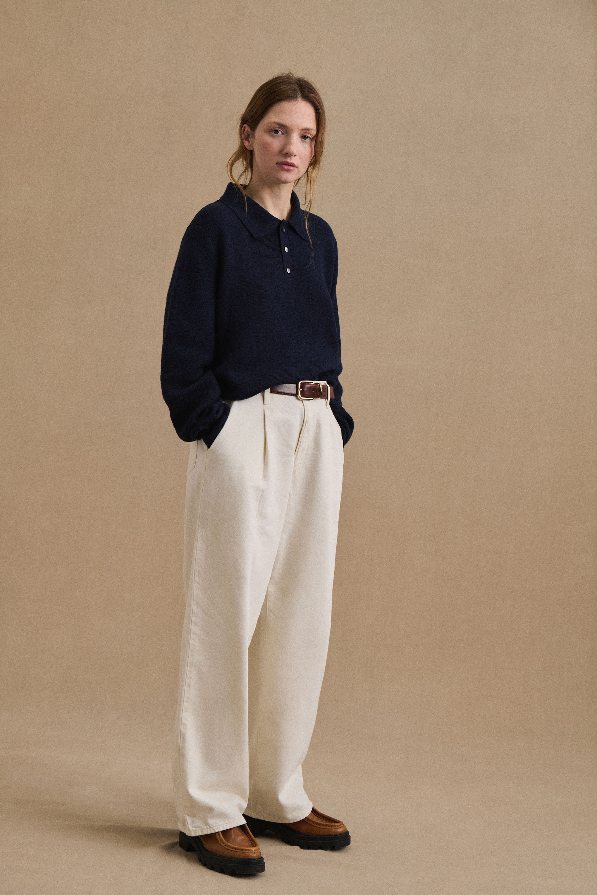 Polo Ange marine pour femme - Image 3