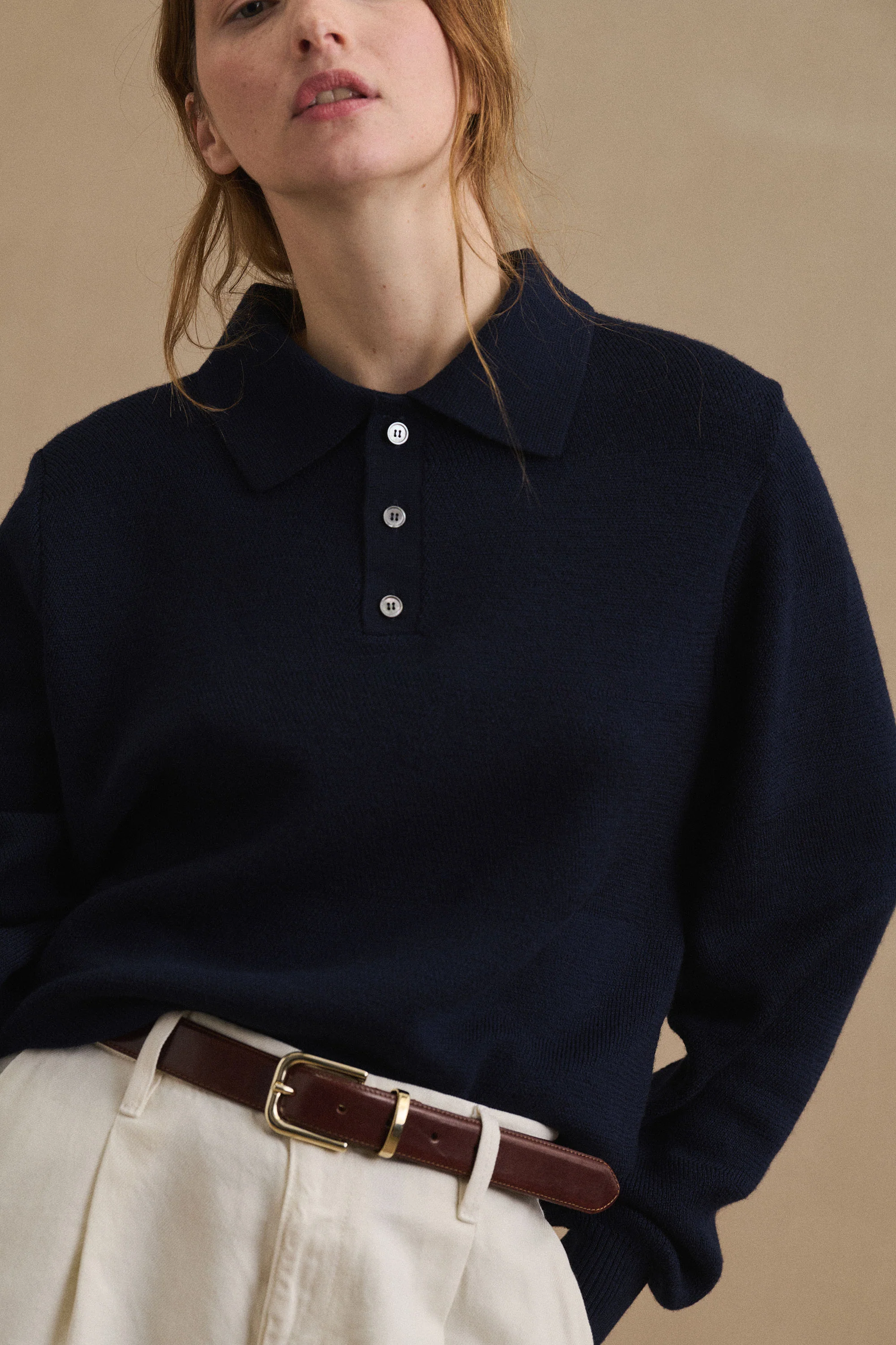 Polo Ange marine pour femme - Image 4