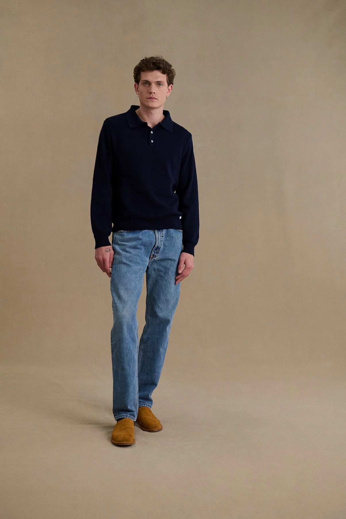 Polo Ange marine pour homme - Image 3