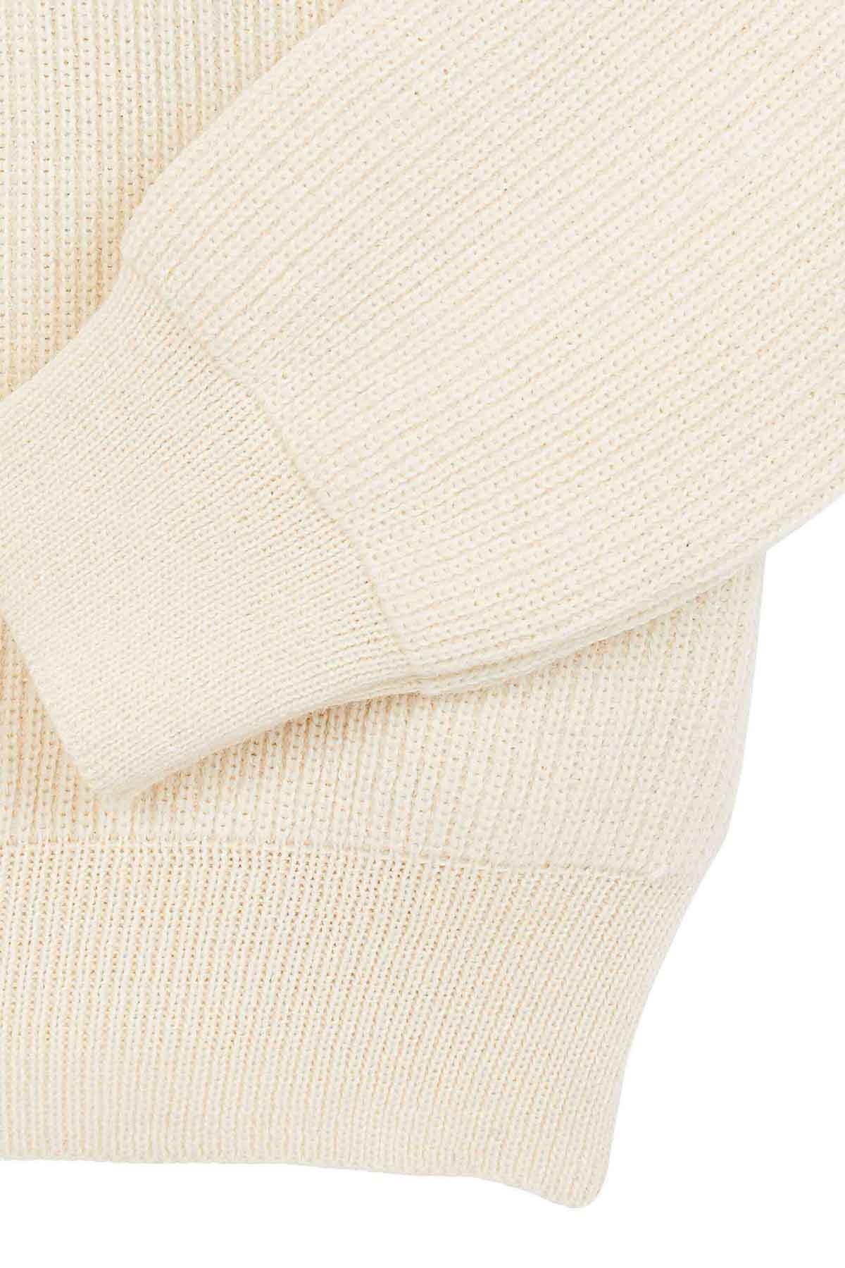 Pull camionneur écru et bleu marine pour homme - Image 7