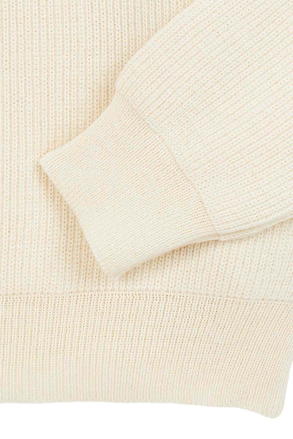 Pull camionneur écru et bleu marine pour femme - Image 7