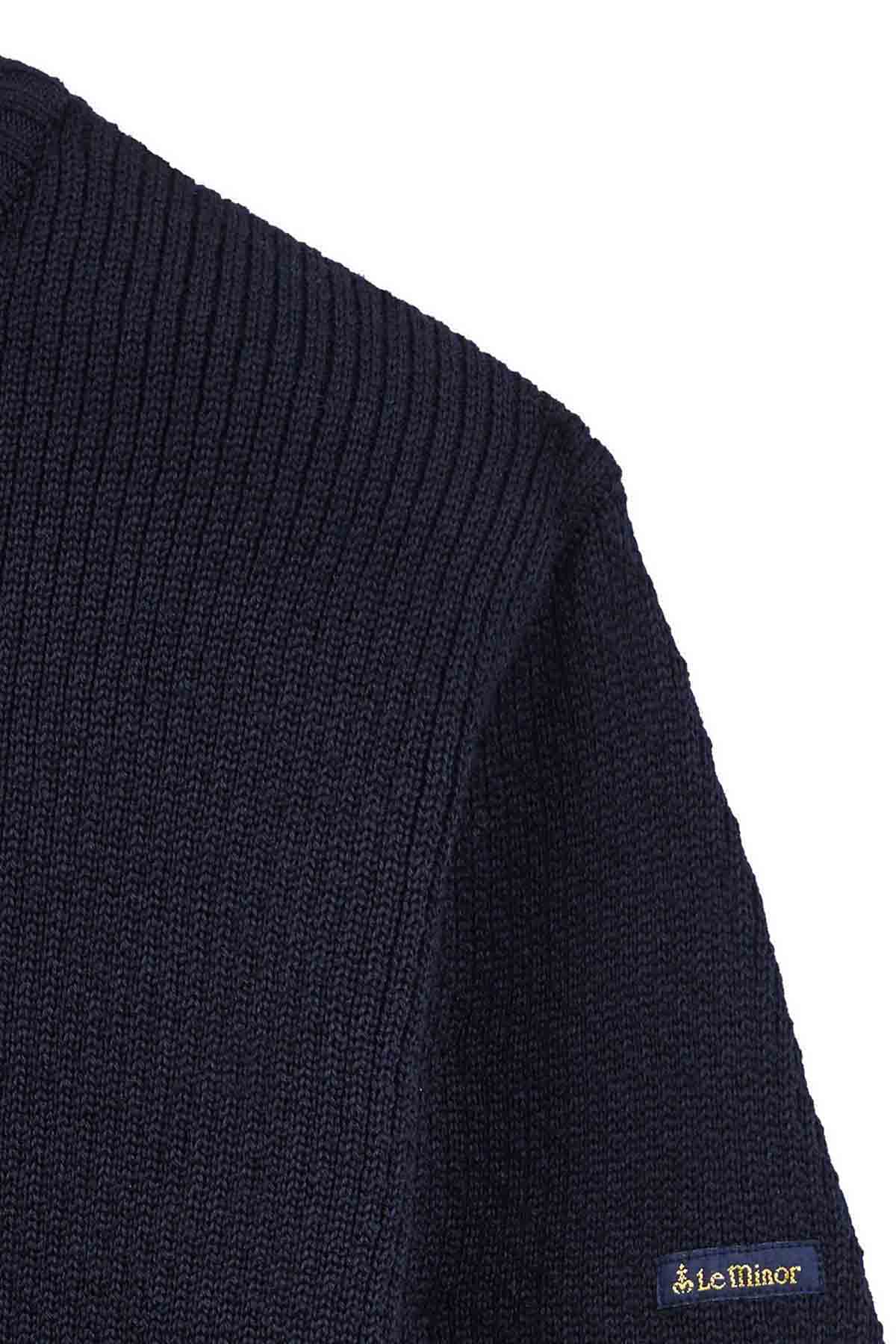 Pull col rond Norvégien bleu marine pour homme - Image 7