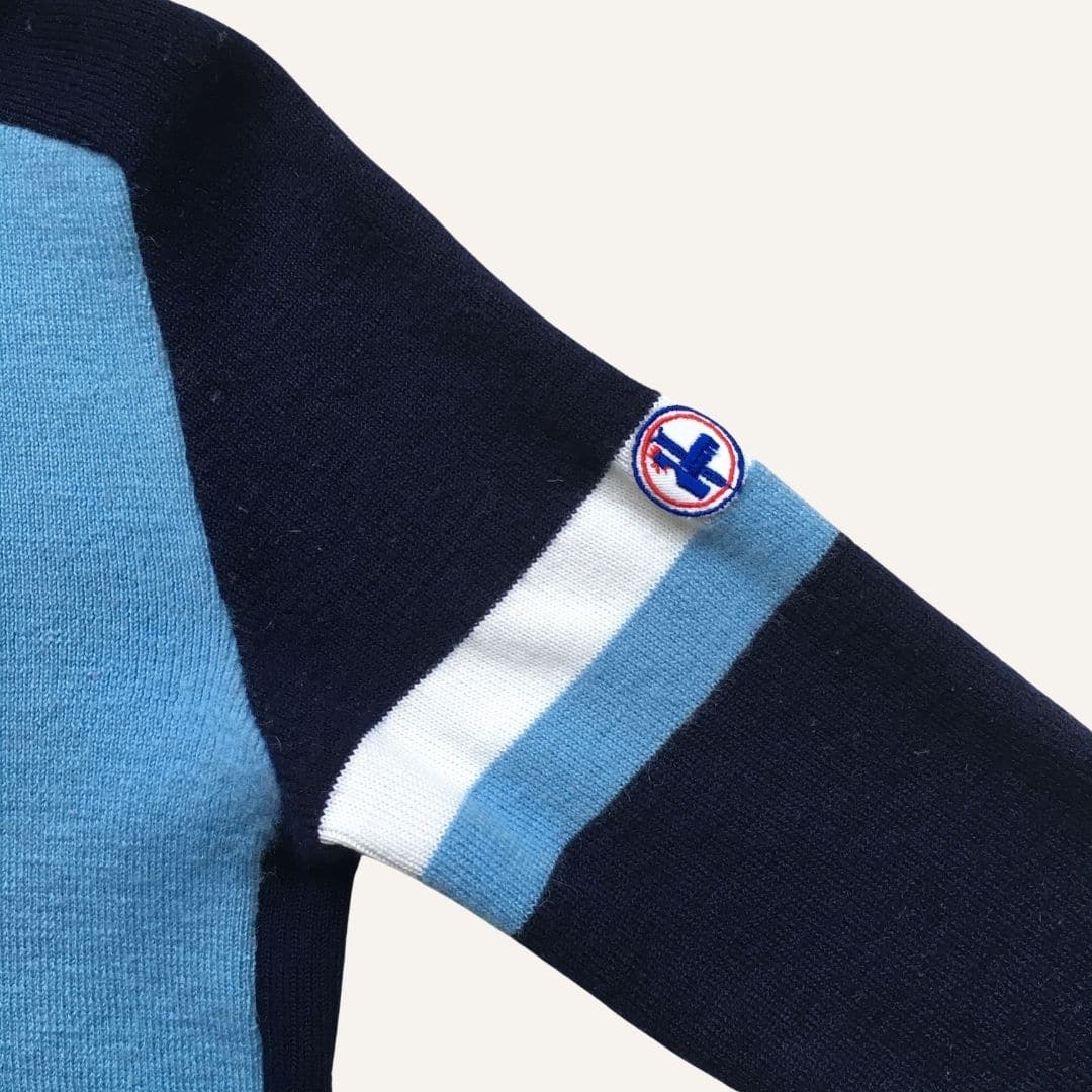 Pull col roulé ski bleu - Seconde Main - Image 4