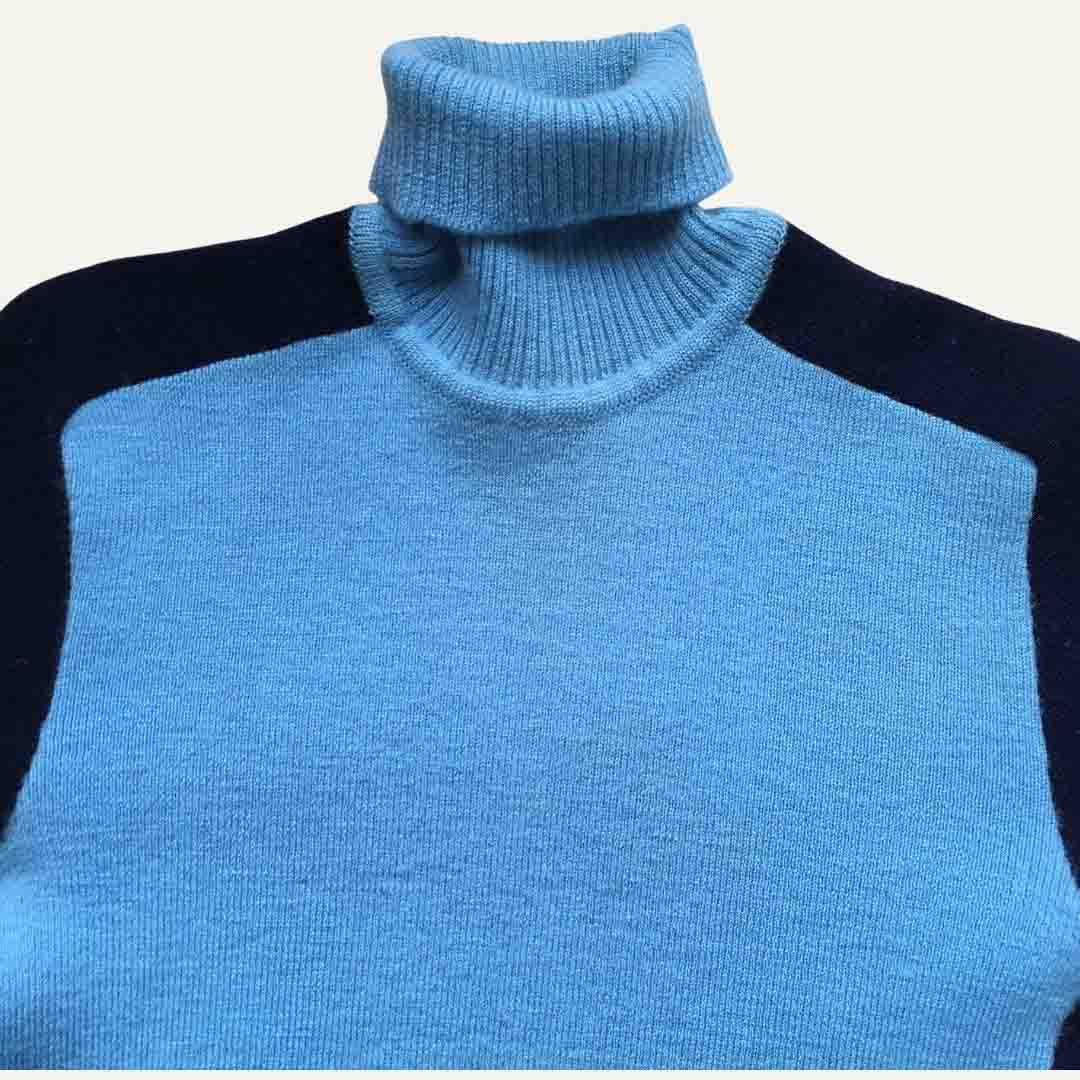 Pull col roulé ski bleu - Seconde Main - Image 5