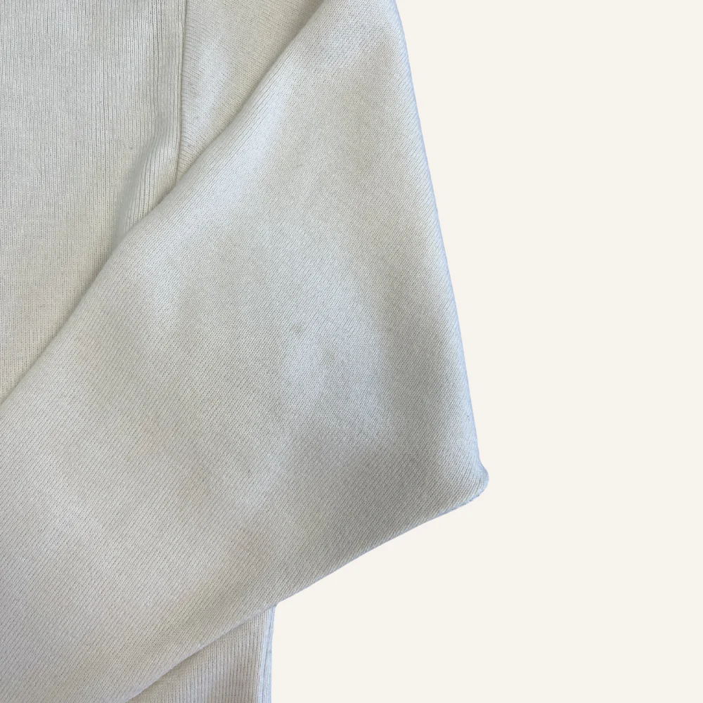 Pull écru col rond en laine pour femme - Seconde main - Image 5