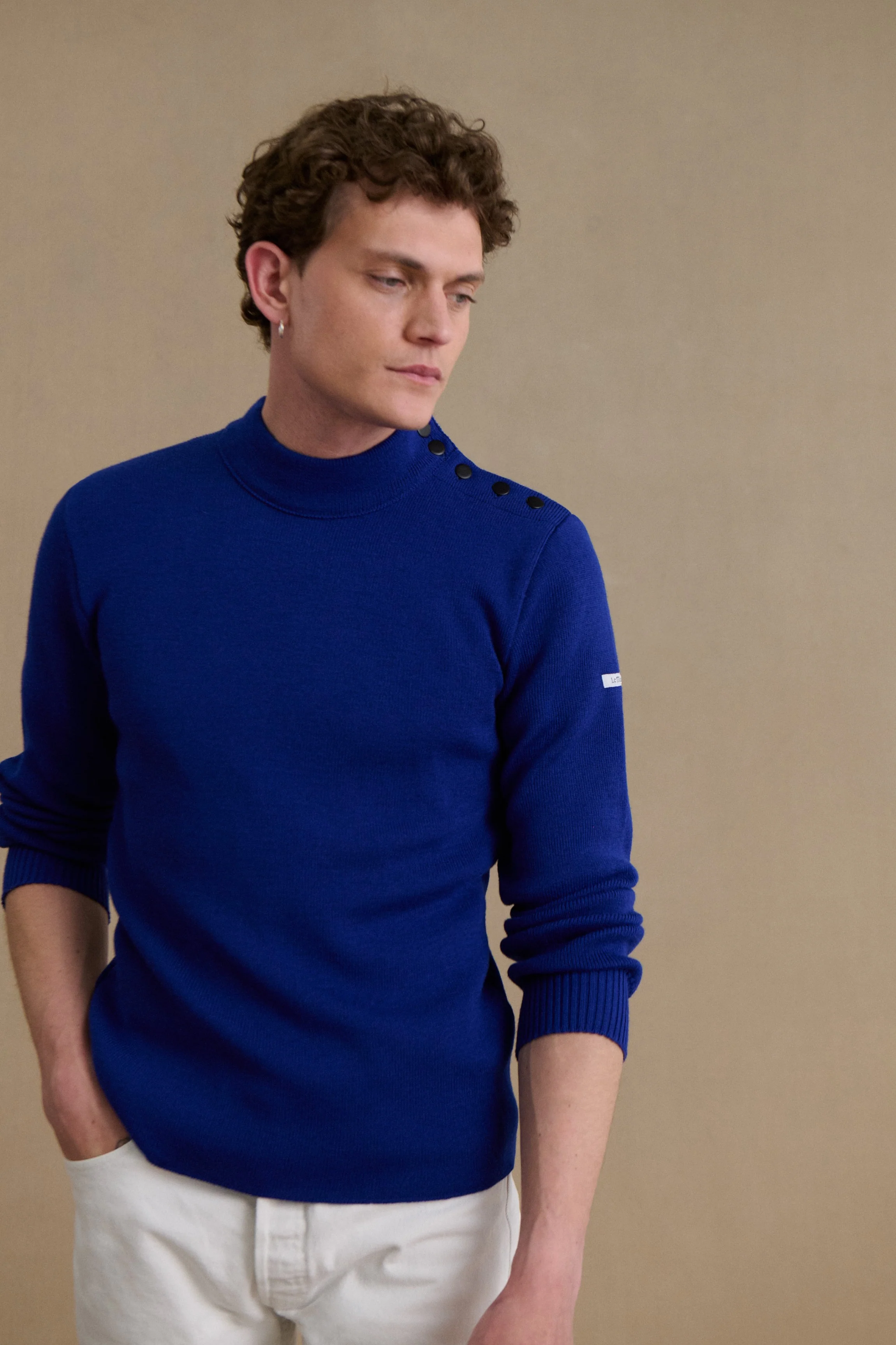 Pull marin bleu roi pour homme - Image 3