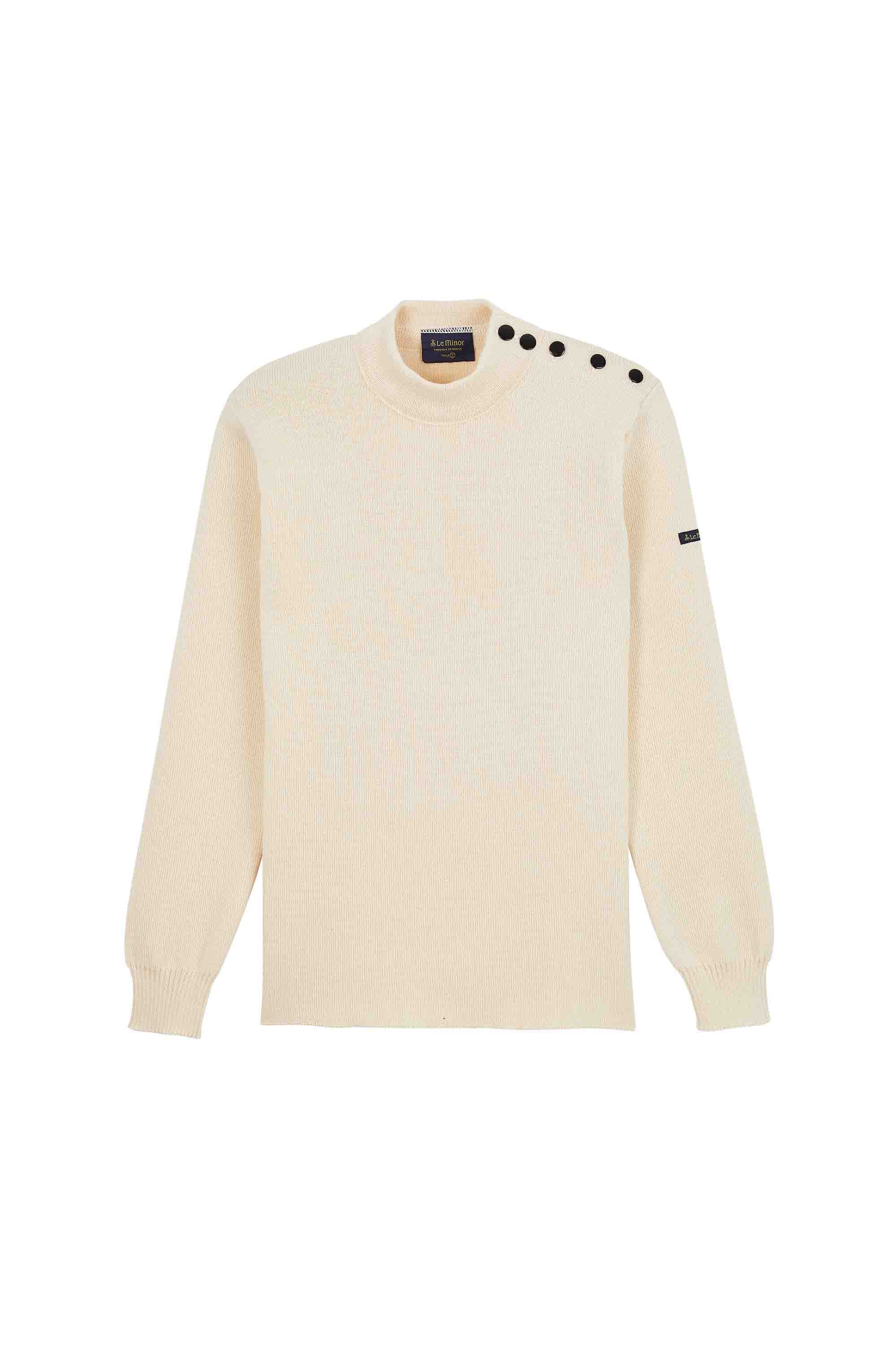 Pull marin écru pour homme - Image 4