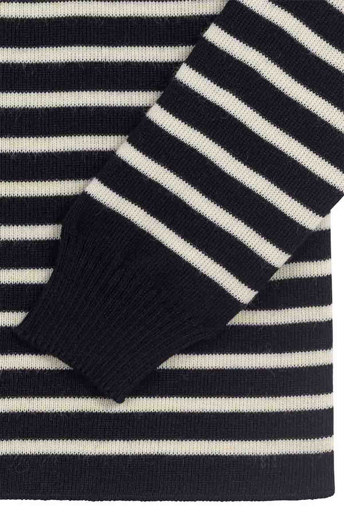 Pull marinière bleu marine pour homme - Image 6