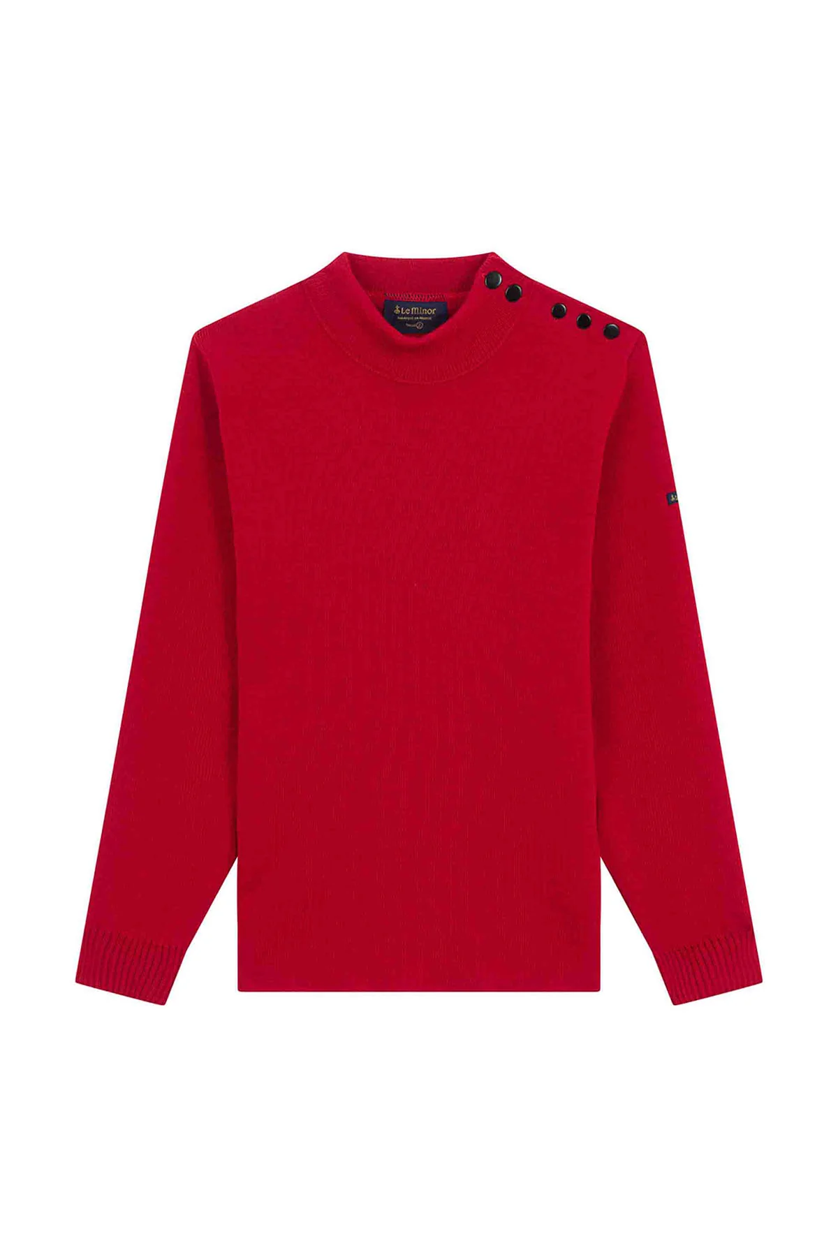 Pull marin rouge pour homme - Image 4