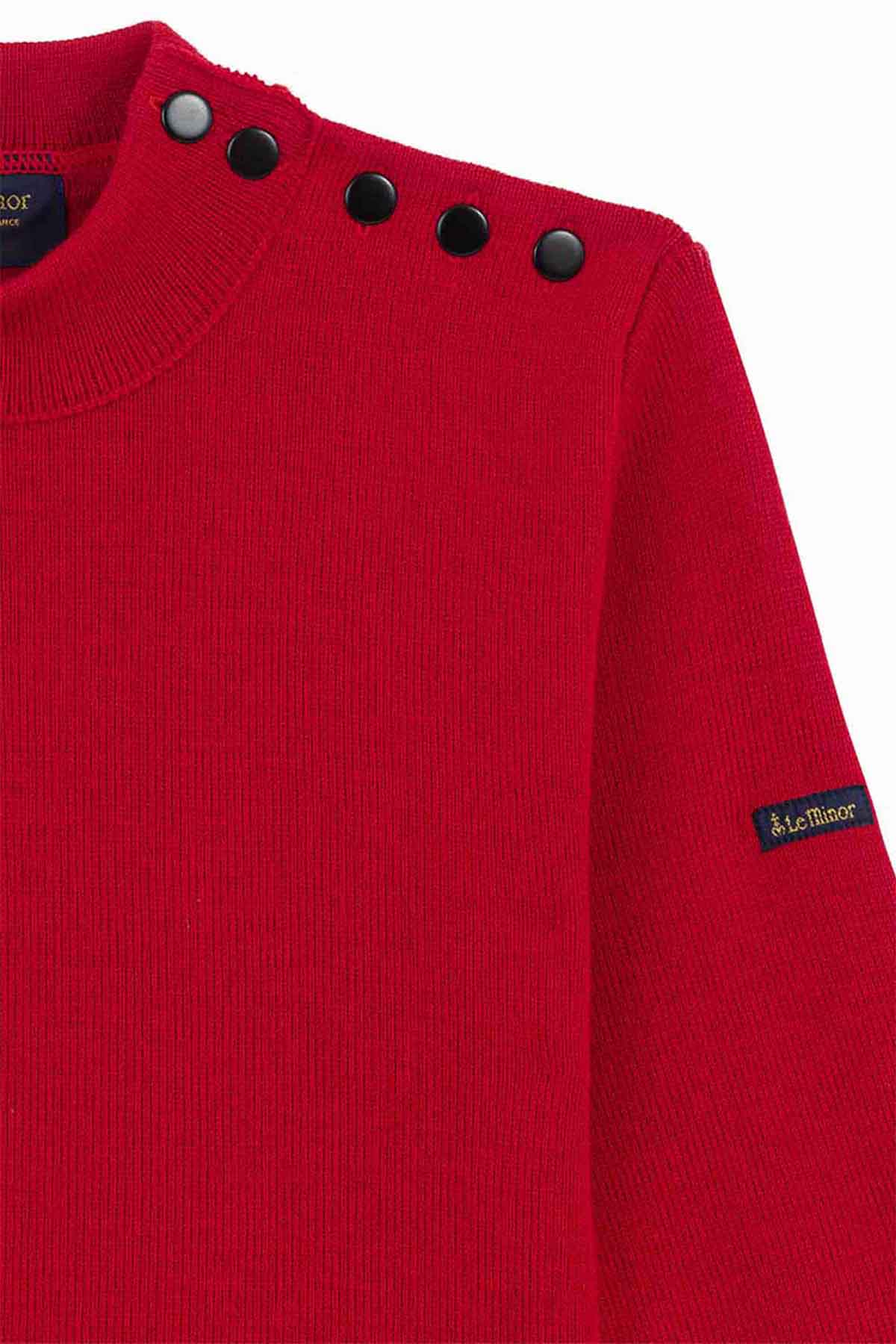 Pull marin rouge pour homme - Image 5