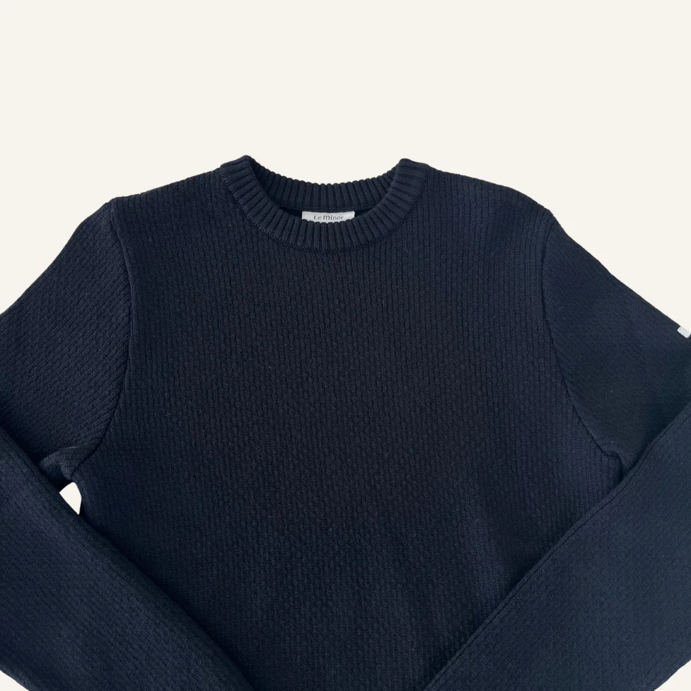 Pull norvégien bleu marine  - Seconde main - Image 3