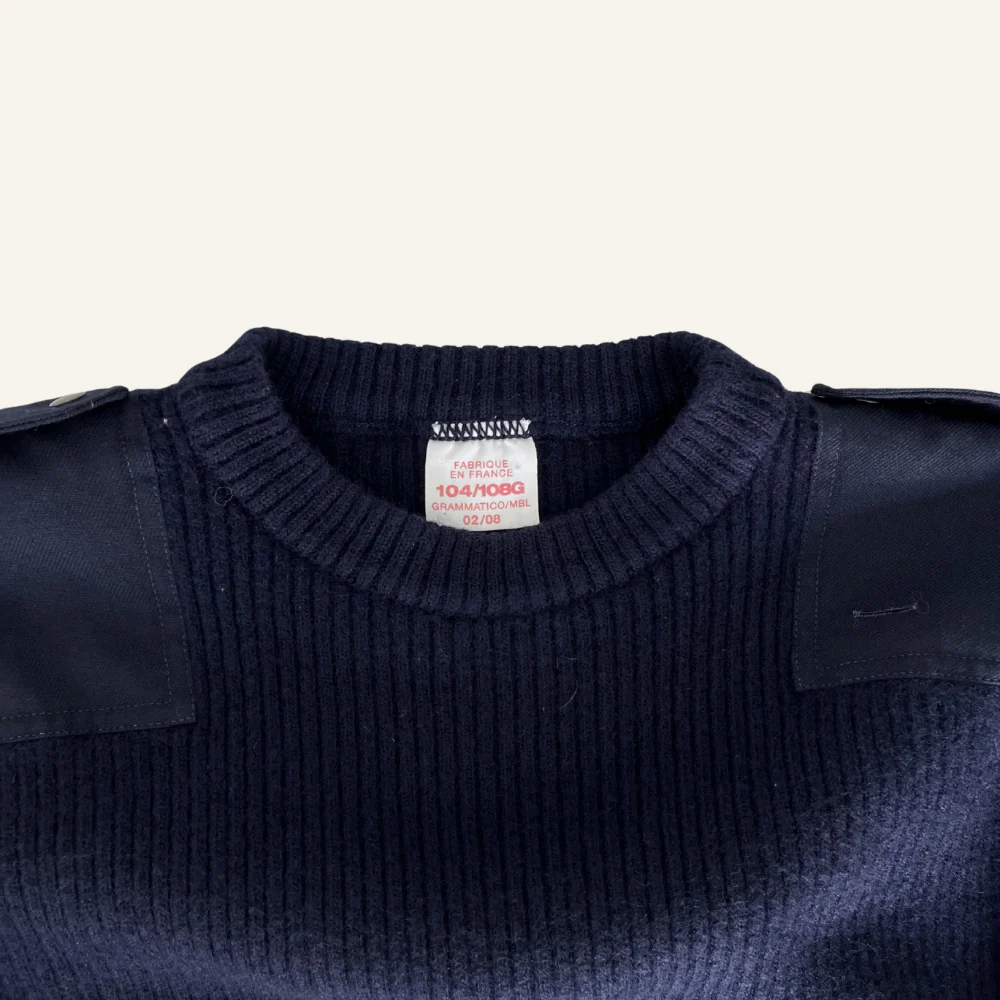 Pull officier bleu marine  - Seconde main - Image 3