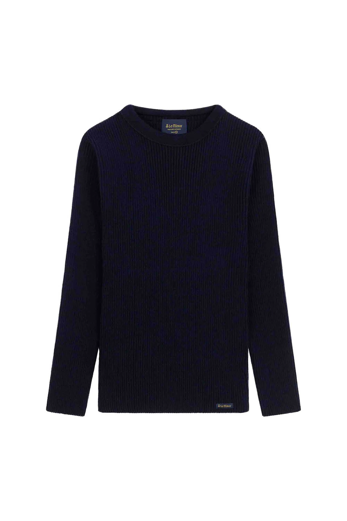 Pull bleu marine d'inspiration militaire pour homme - Image 4