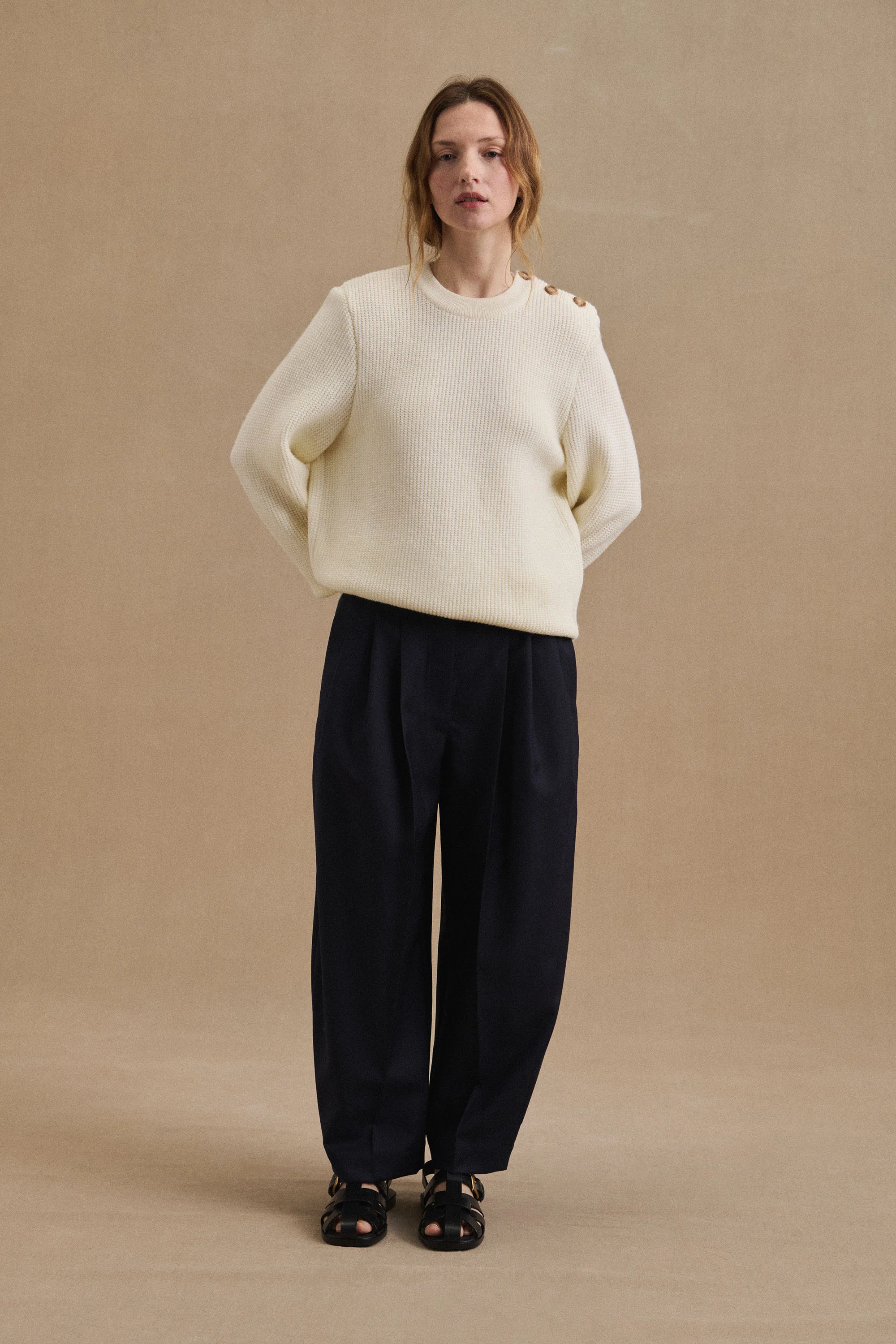 Pull Yacht écru pour femme - Image 2