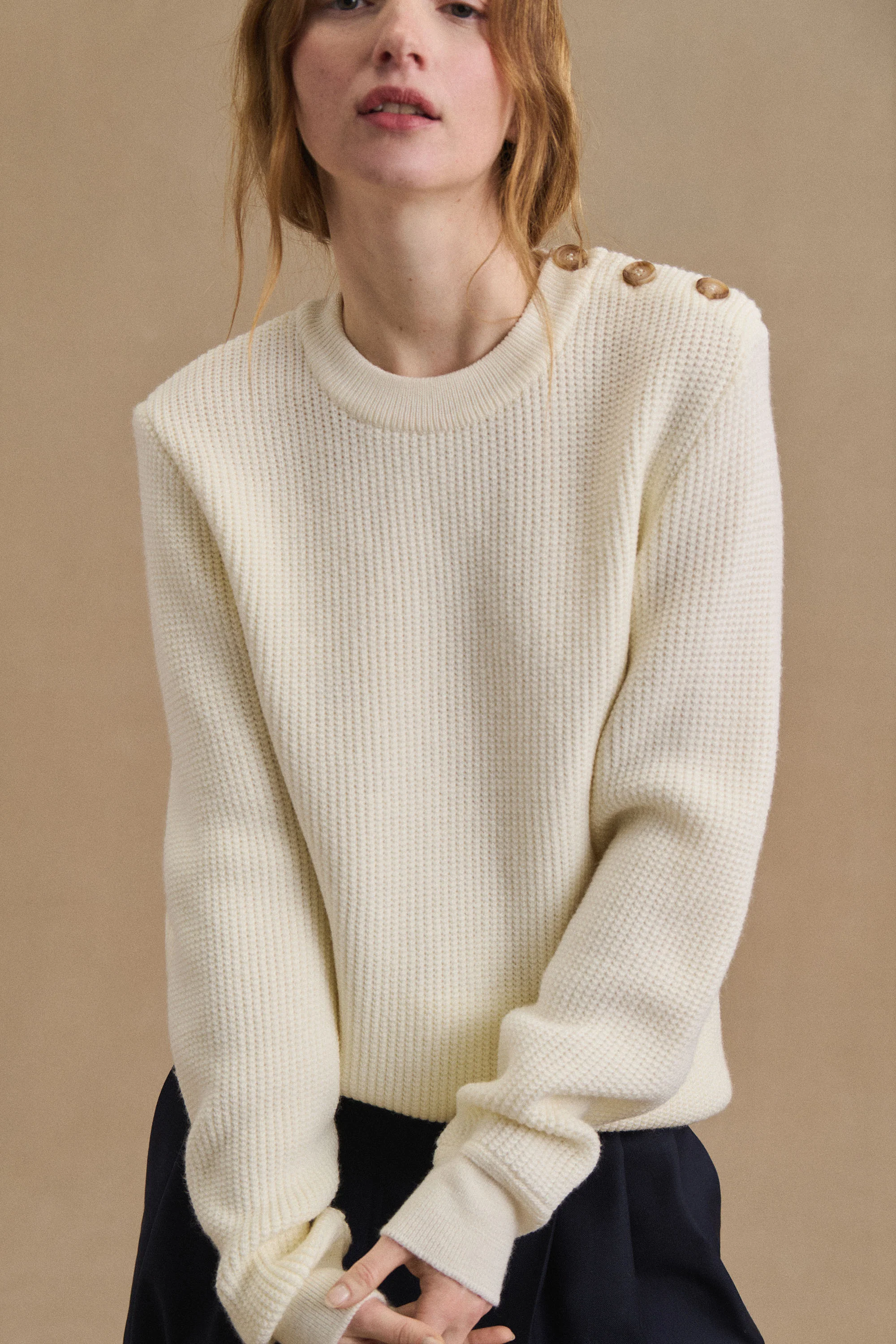 Pull Yacht écru pour femme - Image 3