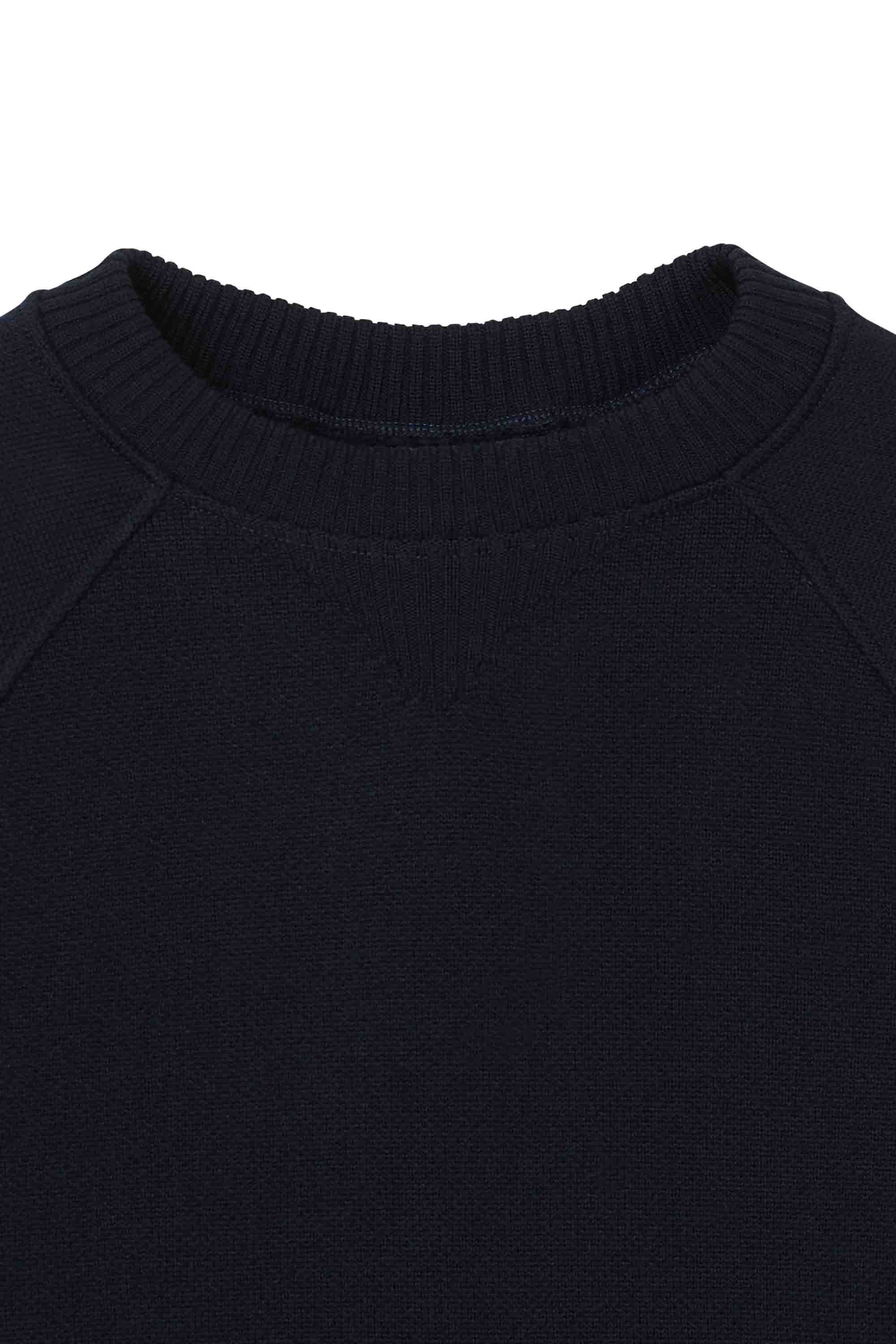 Sweat bleu marine en laine mérinos pour femme - Image 5