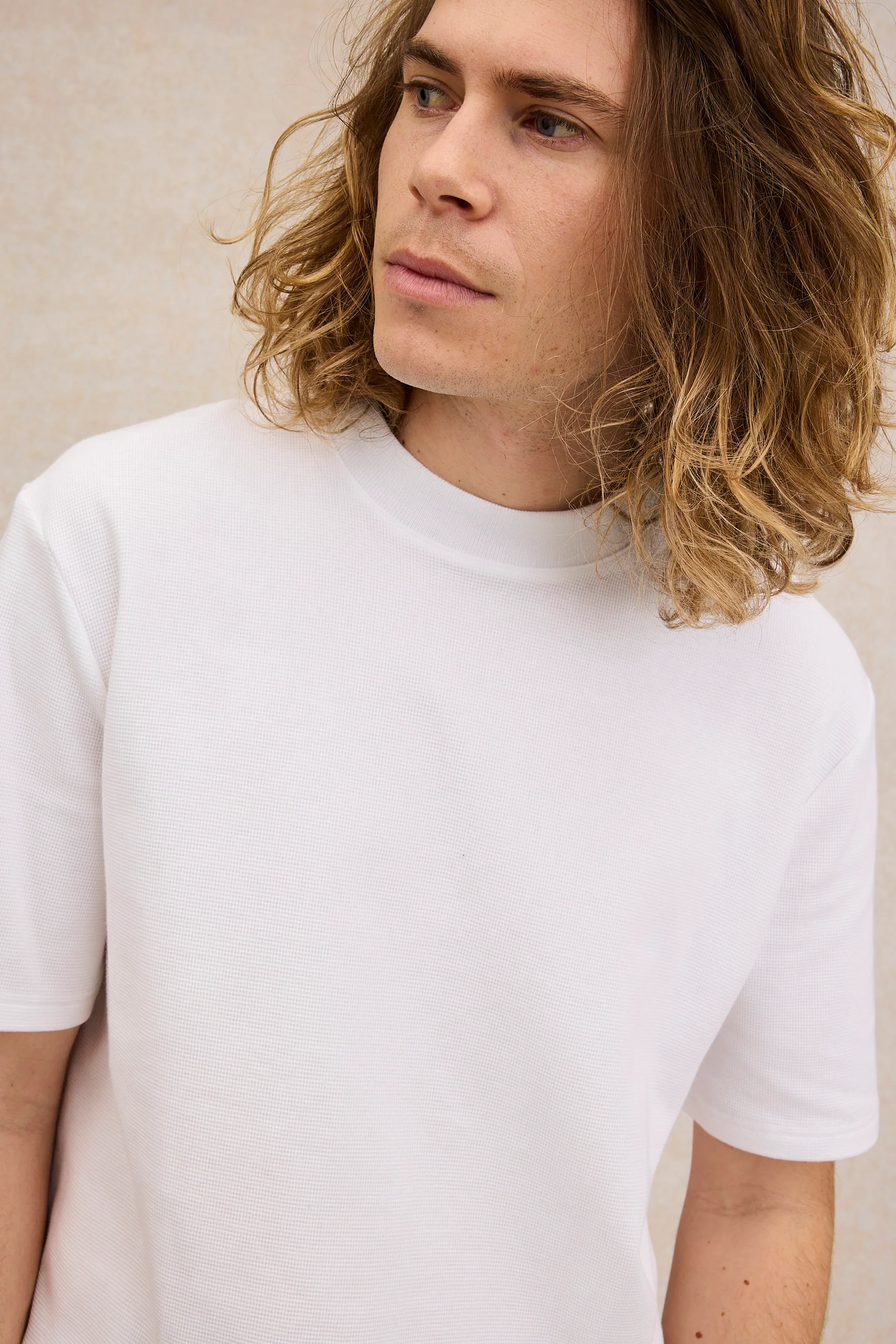 T-shirt Andy nid d'abeille blanc - Image 2