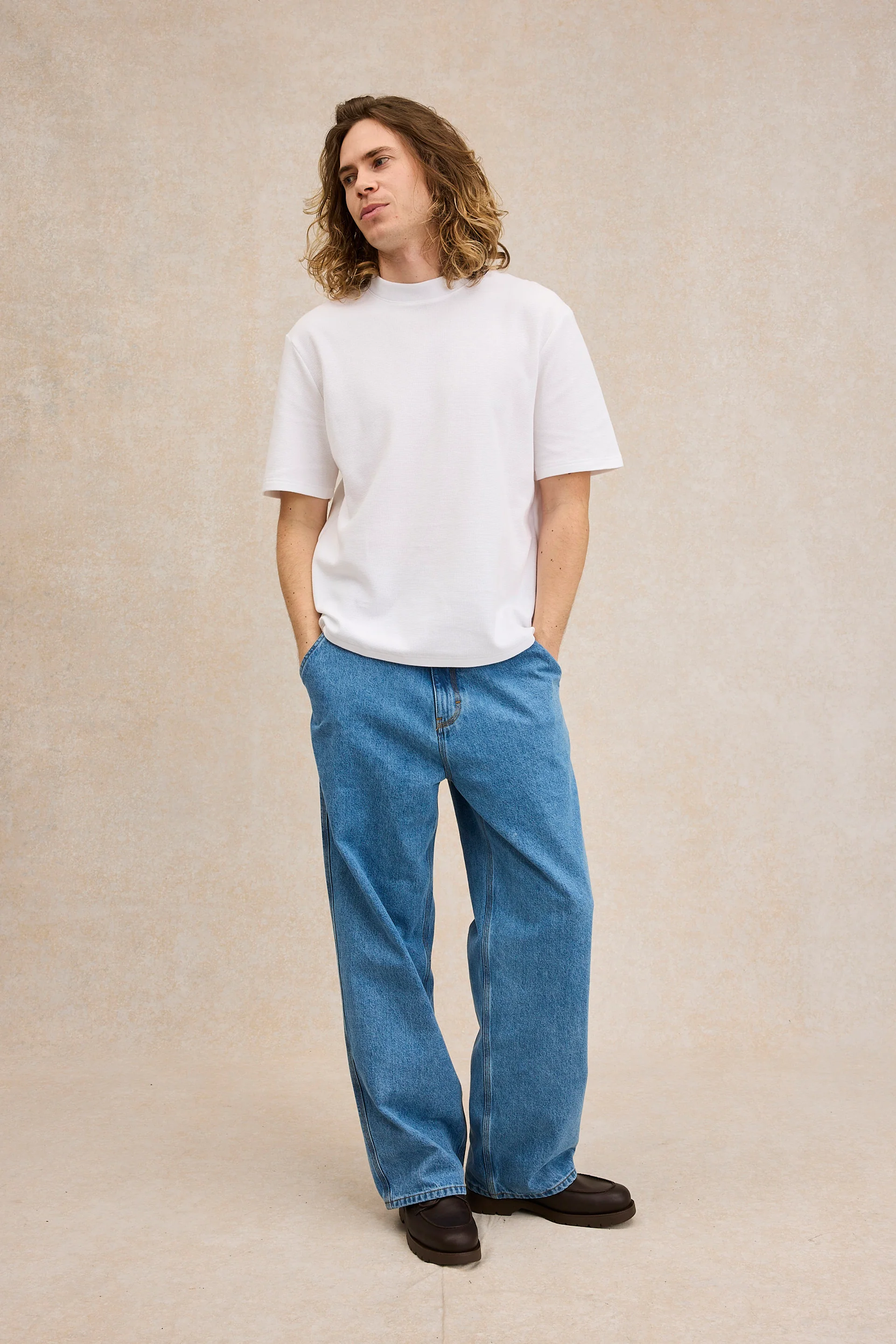 T-shirt Andy nid d'abeille blanc - Image 4