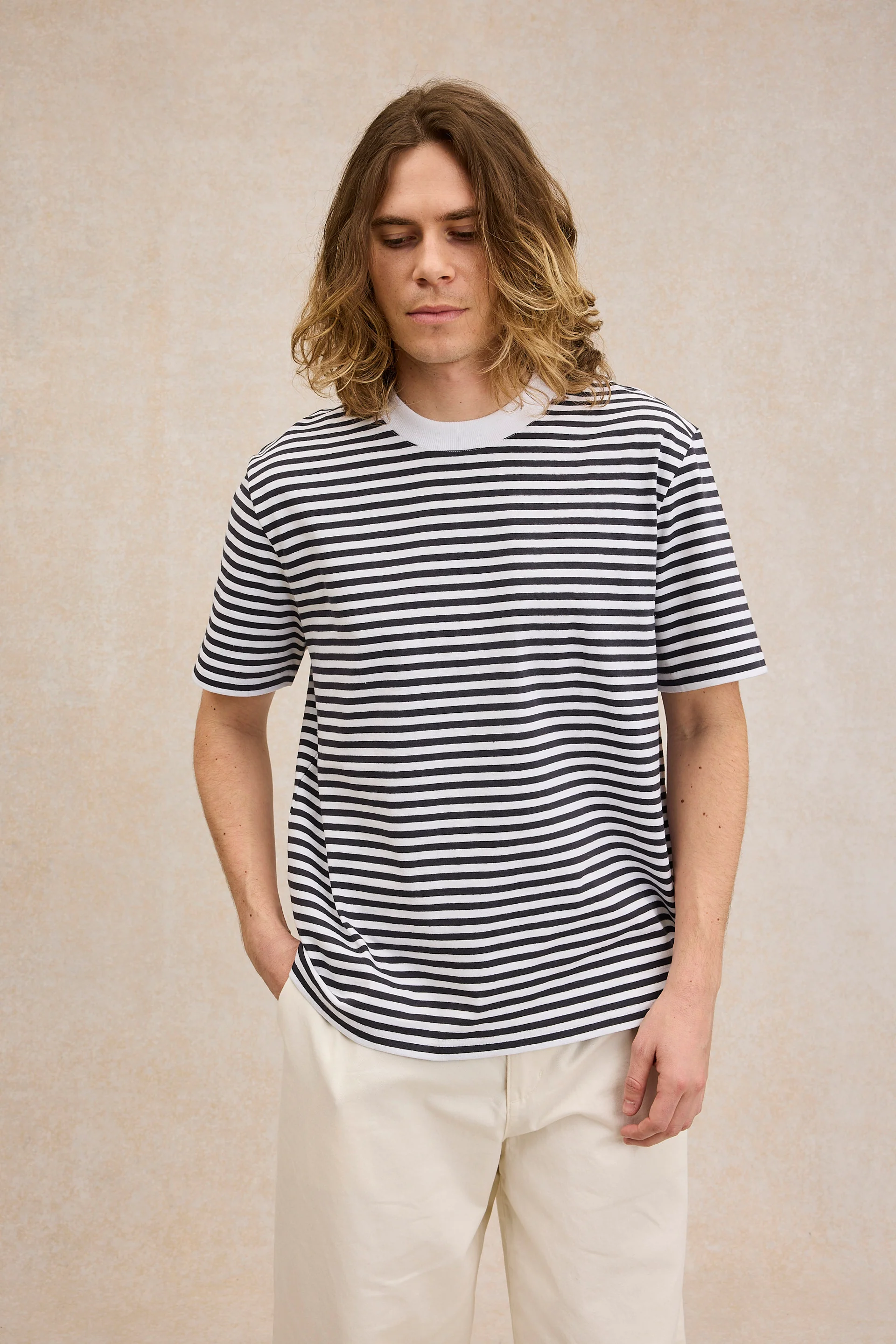 T-shirt Andy rayé marine