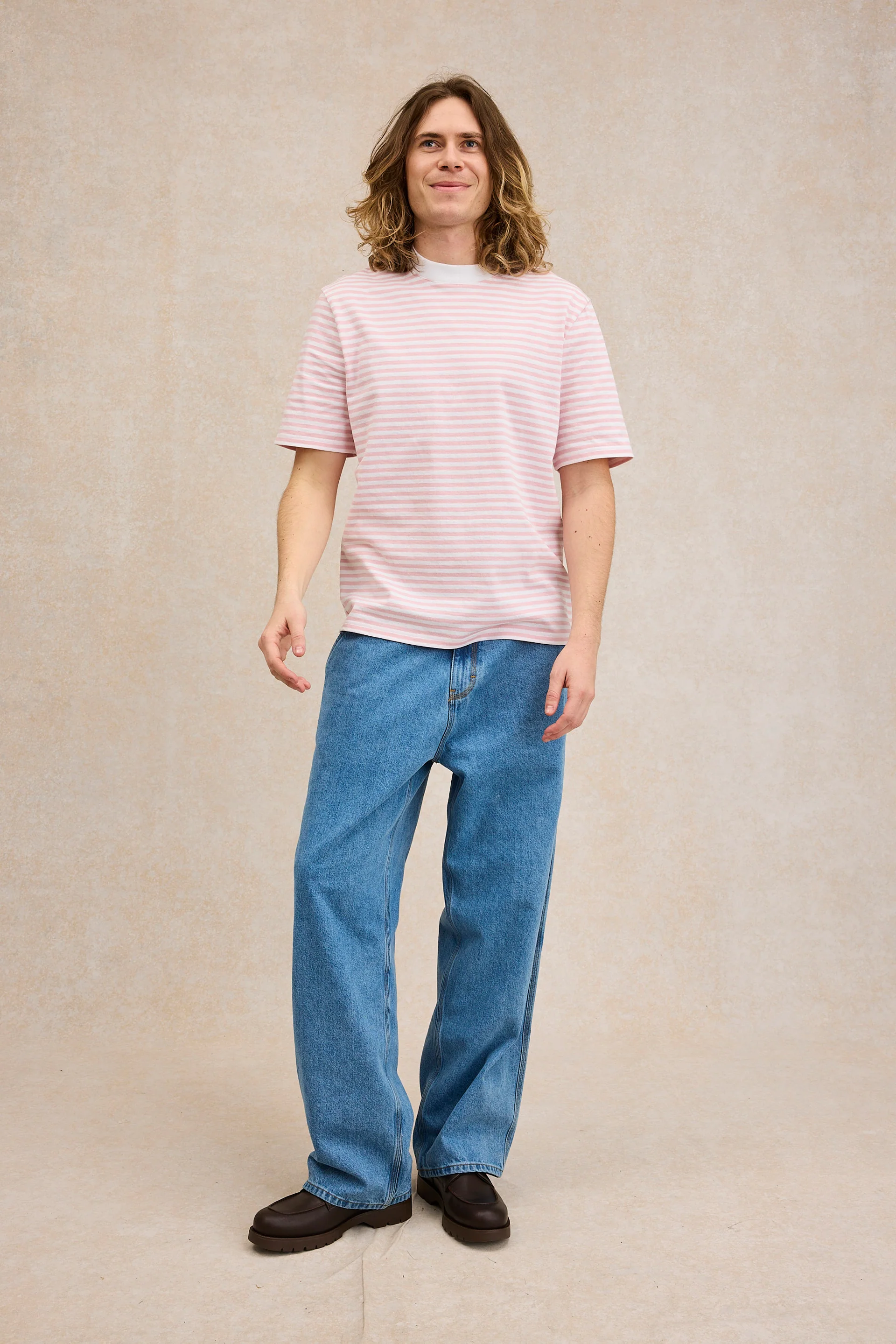 T-shirt Andy rayé rose - Image 3
